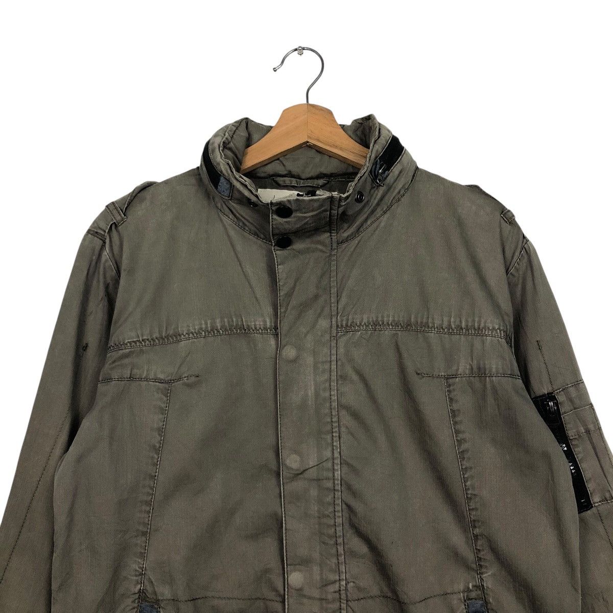Hysteric Glamour 📌Vintage Biker Jacket Icca Multi Pocket Parachute Bondage Size US XL / EU 56 / 4 - 4 Thumbnail