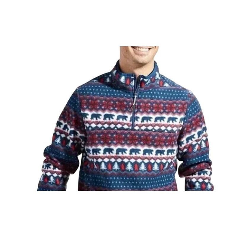 Chubbies Chubbies The Bearly Wild 1/4 Zip Fleece Pullover Sweatshirt Size US S / EU 44-46 / 1 - 1 Thumbnail