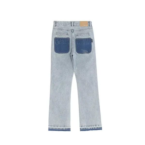 Vintage skate hiphop pattern distressed punk flared jeans Size US 32 / EU 48 - 7 Thumbnail