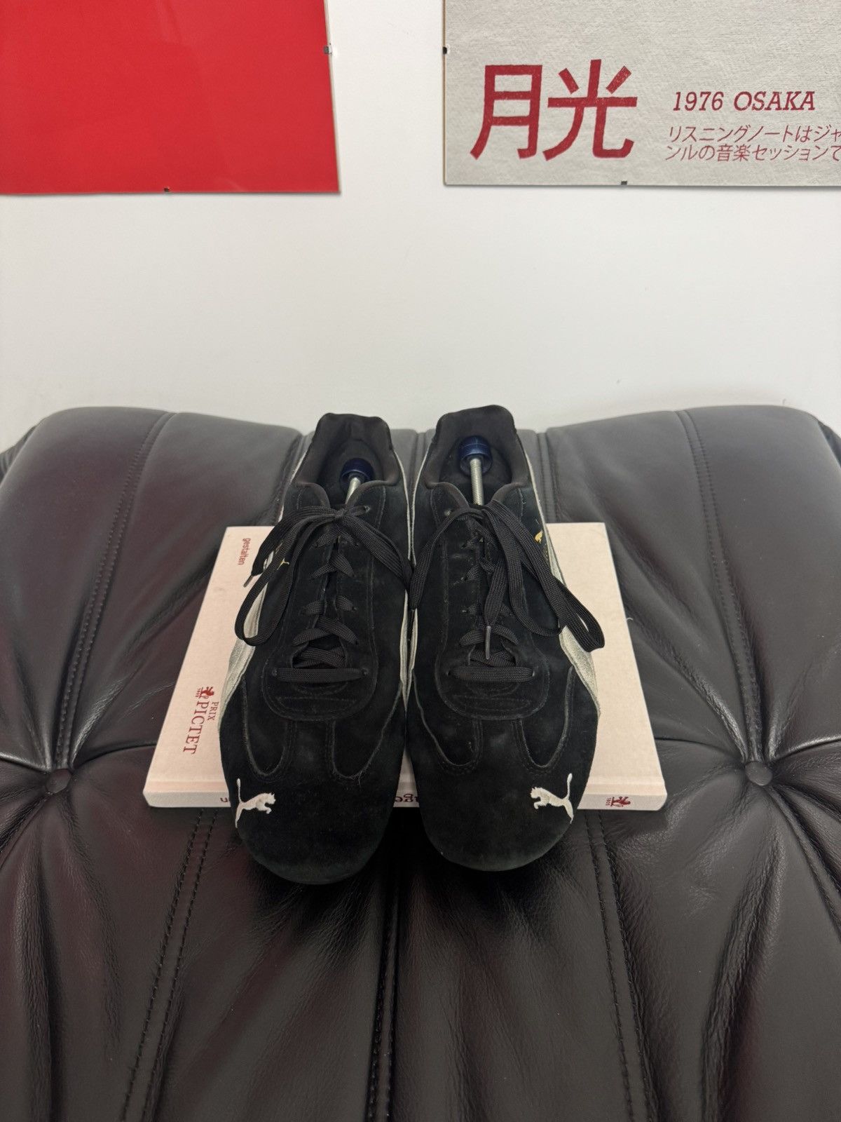 Puma Rare Big Size Vintage Puma Speedcat Suede Black Low Sneakers Size US 13 / EU 46 - 2 Thumbnail