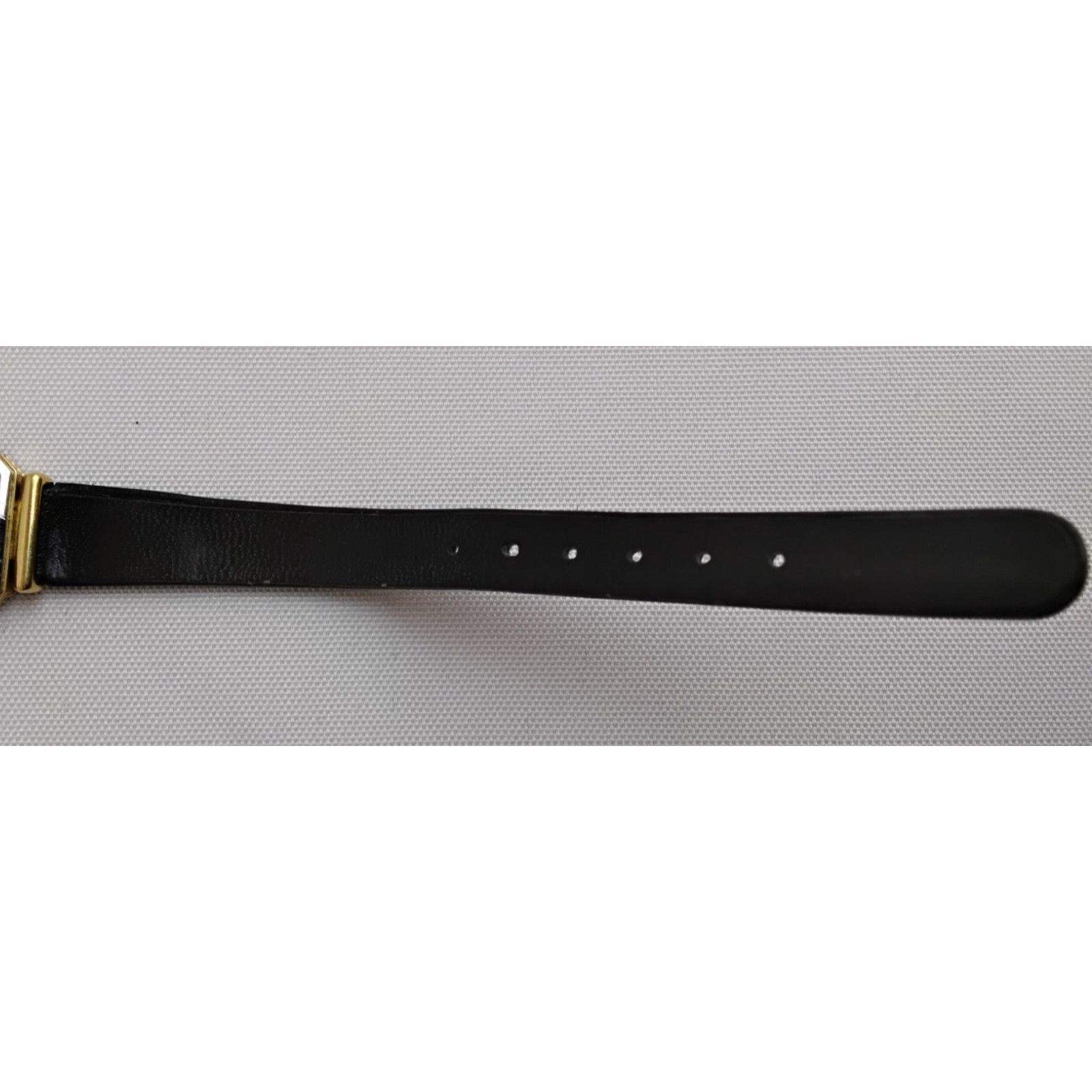Seiko Seiko Quartz Ladies Watch 2320-676A Gold Dial Black Band VTG Size ONE SIZE - 10 Thumbnail