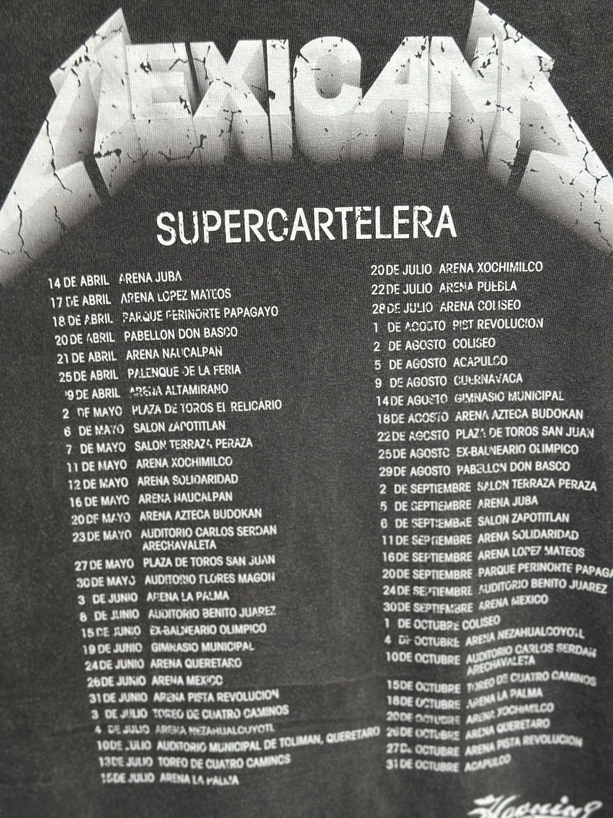Band Tees Vintage Mexicana SuperCartelera Faded Tee Size US XL / EU 56 / 4 - 6 Thumbnail