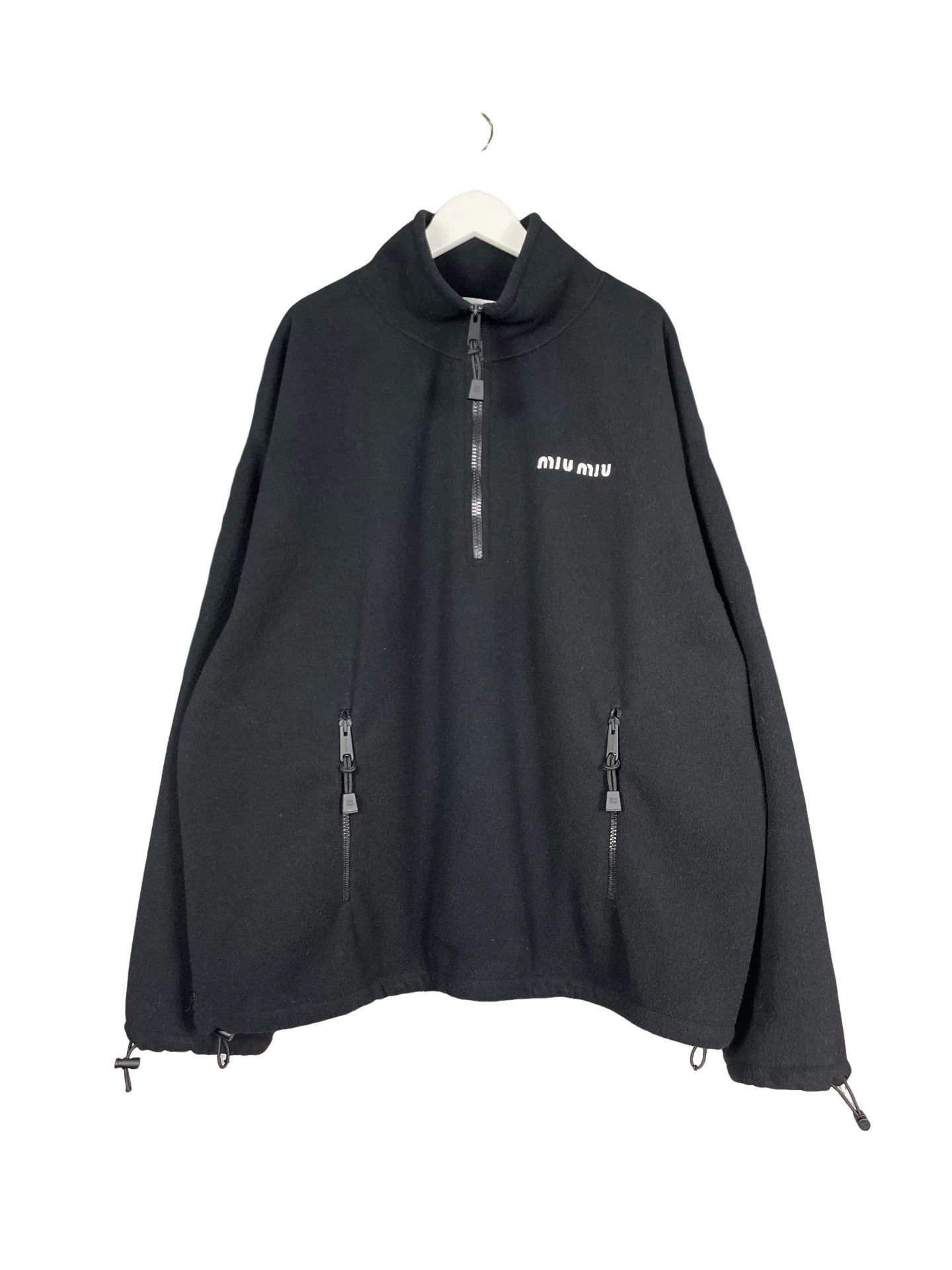 Miu Miu Miu Miu Logo Half-Zip Sweatshirt Size XS Size XS / US 0-2 / IT 36-38 - 1 Thumbnail