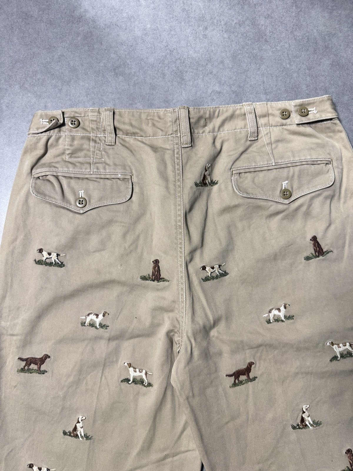 Polo Ralph Lauren Vintage Rare Polo Ralph Lauren Dog Beige Pants Chino Size US 33 - 9 Thumbnail