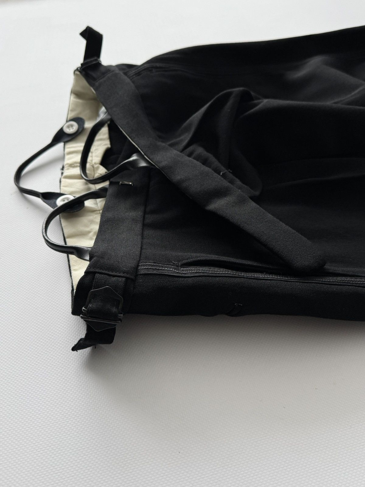 Vintage Vintage 1960s British Tuxedo Suspenders Wool Trousers Size US 36 / EU 52 - 6 Thumbnail
