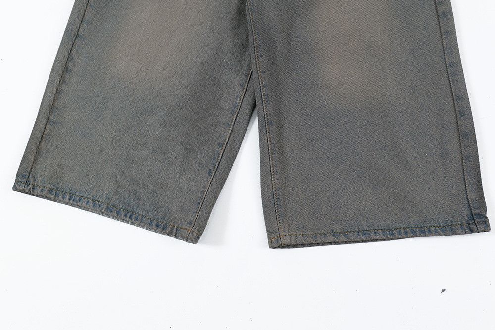 Japanese Brand × Jean Men's street style punk loose distressed washed denim shorts Size US 32 / EU 48 - 5 Thumbnail