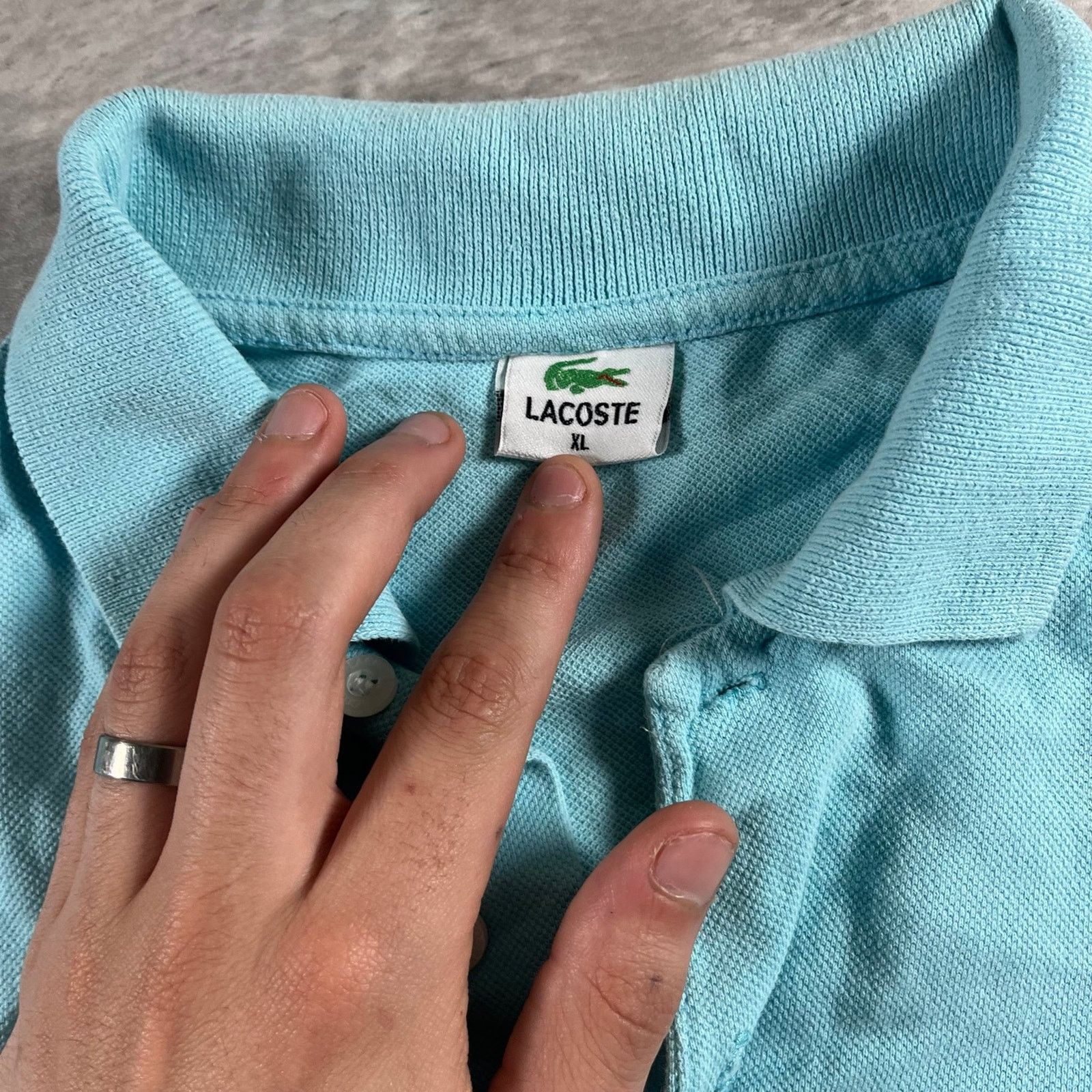 Lacoste Light blue Lacoste polo Size US XL / EU 56 / 4 - 2 Thumbnail
