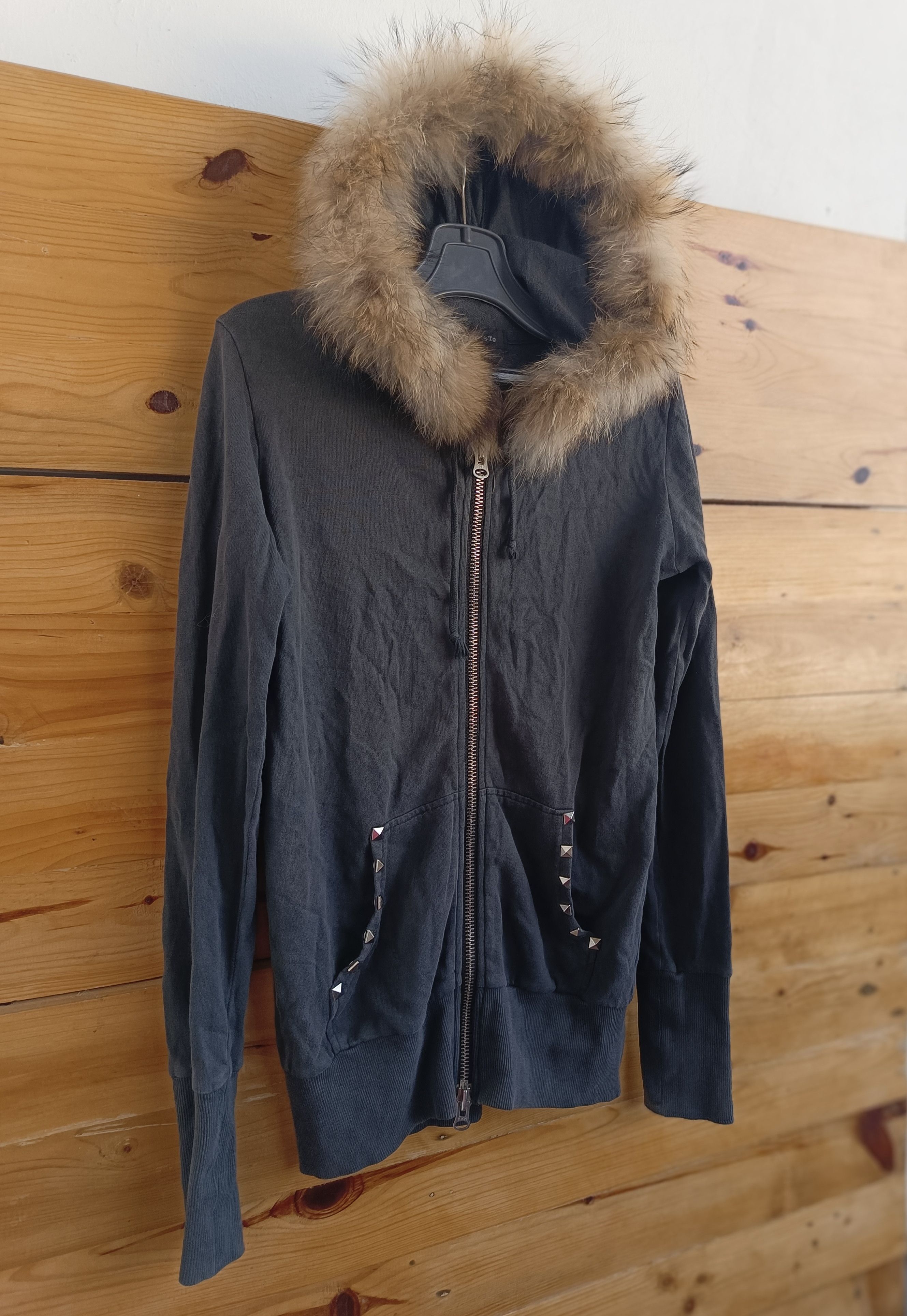 Seditionaries Egoist® -Spike Fur Hoodie Anarchy Destroy Punk Style Size US S / EU 44-46 / 1 - 3 Thumbnail