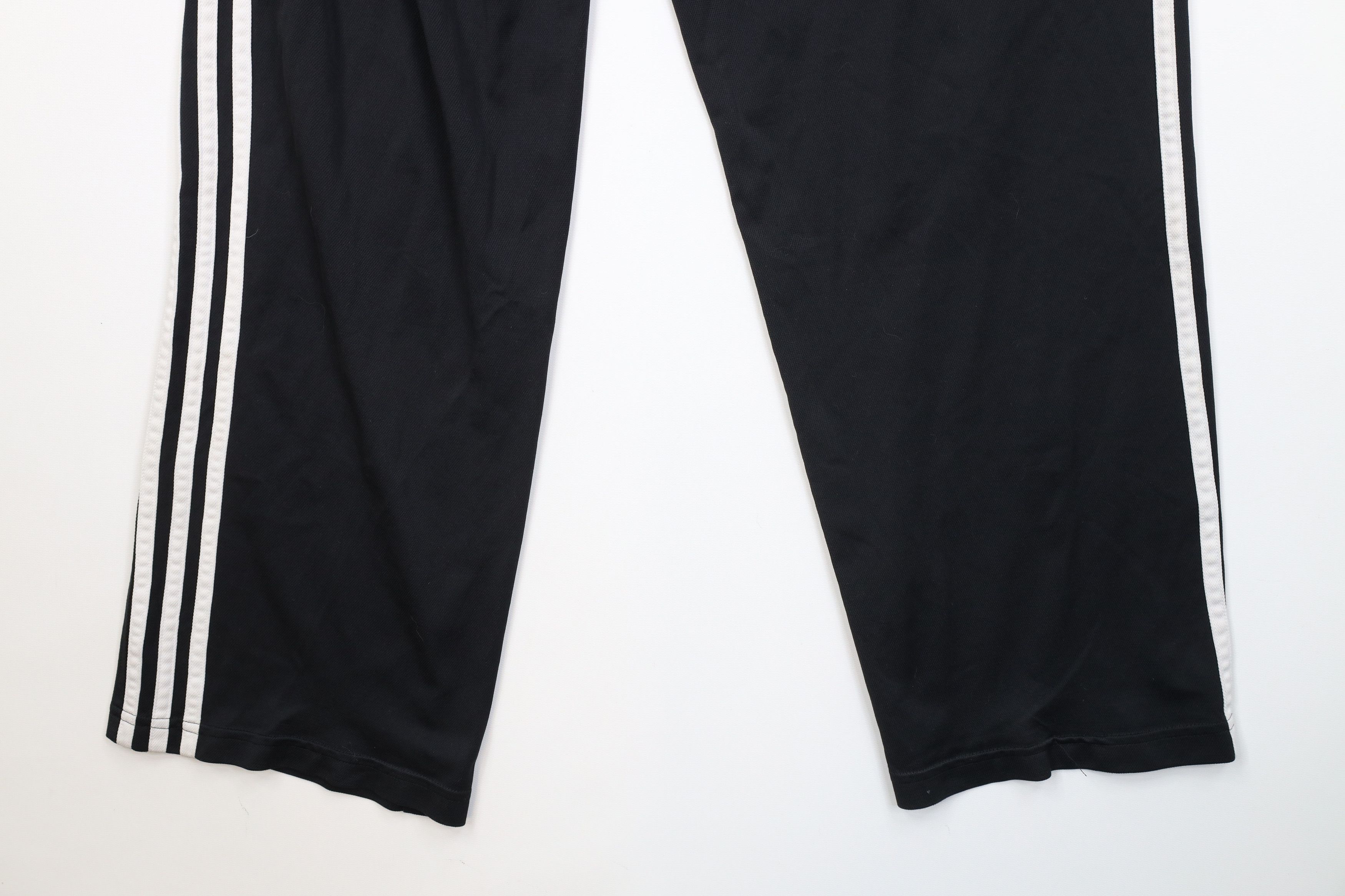 Adidas Vintage Y2K Adidas Spell Out Striped Wide Leg Pants Black Size US 34 / EU 50 - 12 Thumbnail