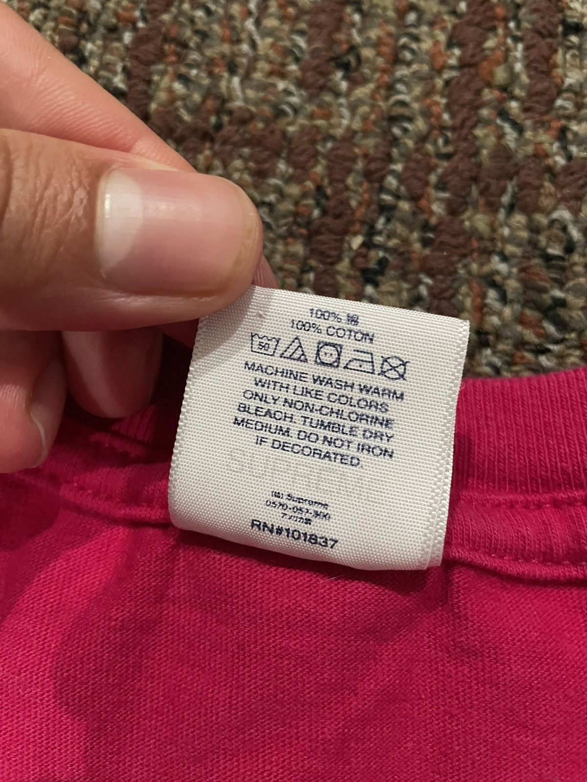 Supreme Supreme Upside Down Tee (X-Large) Size US XL / EU 56 / 4 - 4 Thumbnail