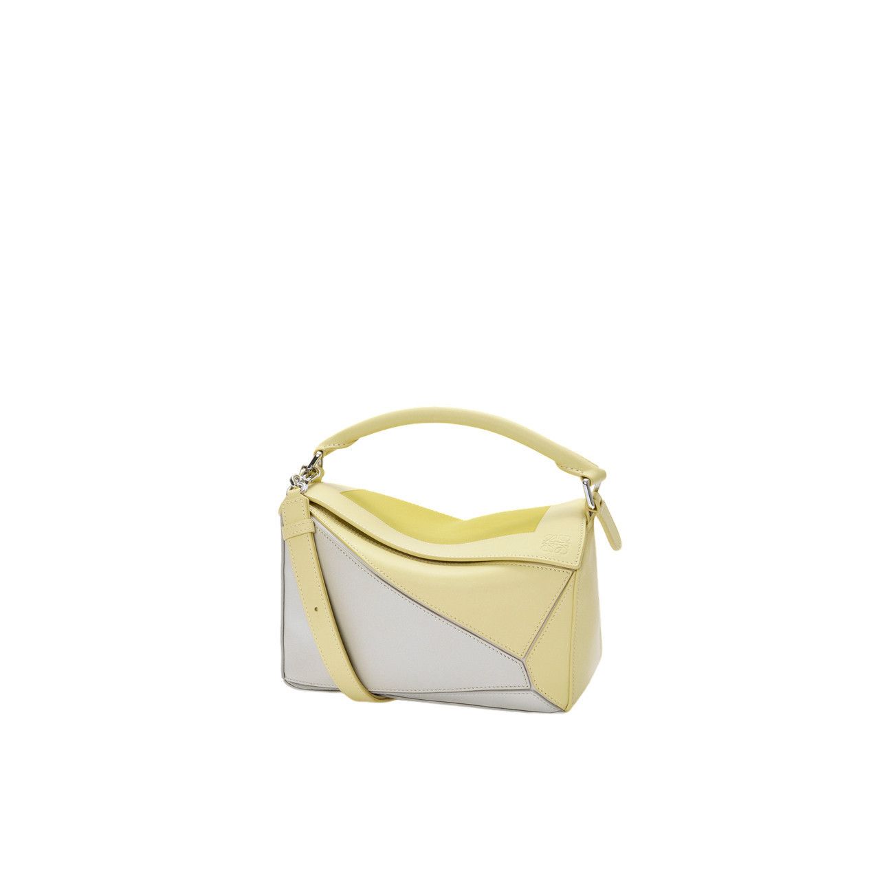 Loewe LOEWE Puzzle Small $4450 Pale Gray/Light Citrine Top Handle Size ONE SIZE - 1 Thumbnail