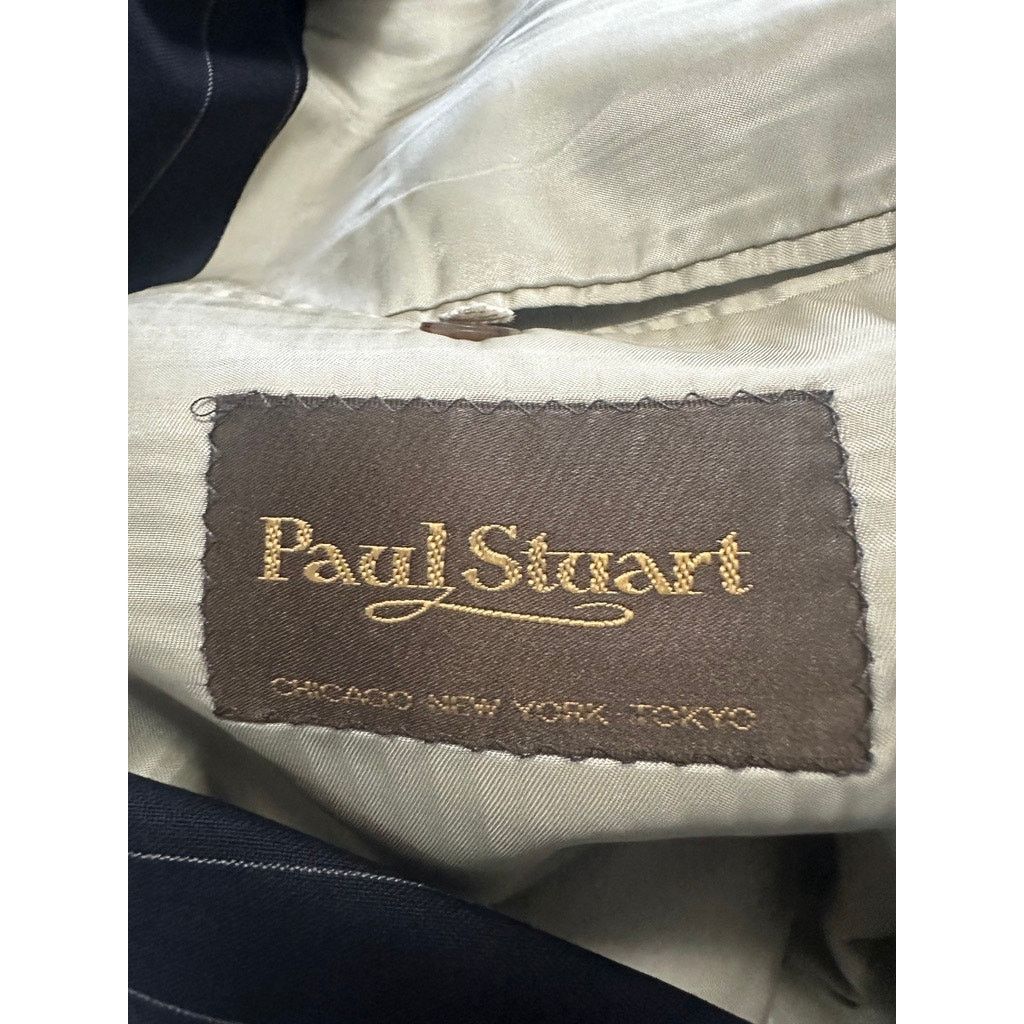 Paul Stuart Paul Stuart navy pinstripe two button wool suit size 41L Size 40L - 6 Thumbnail