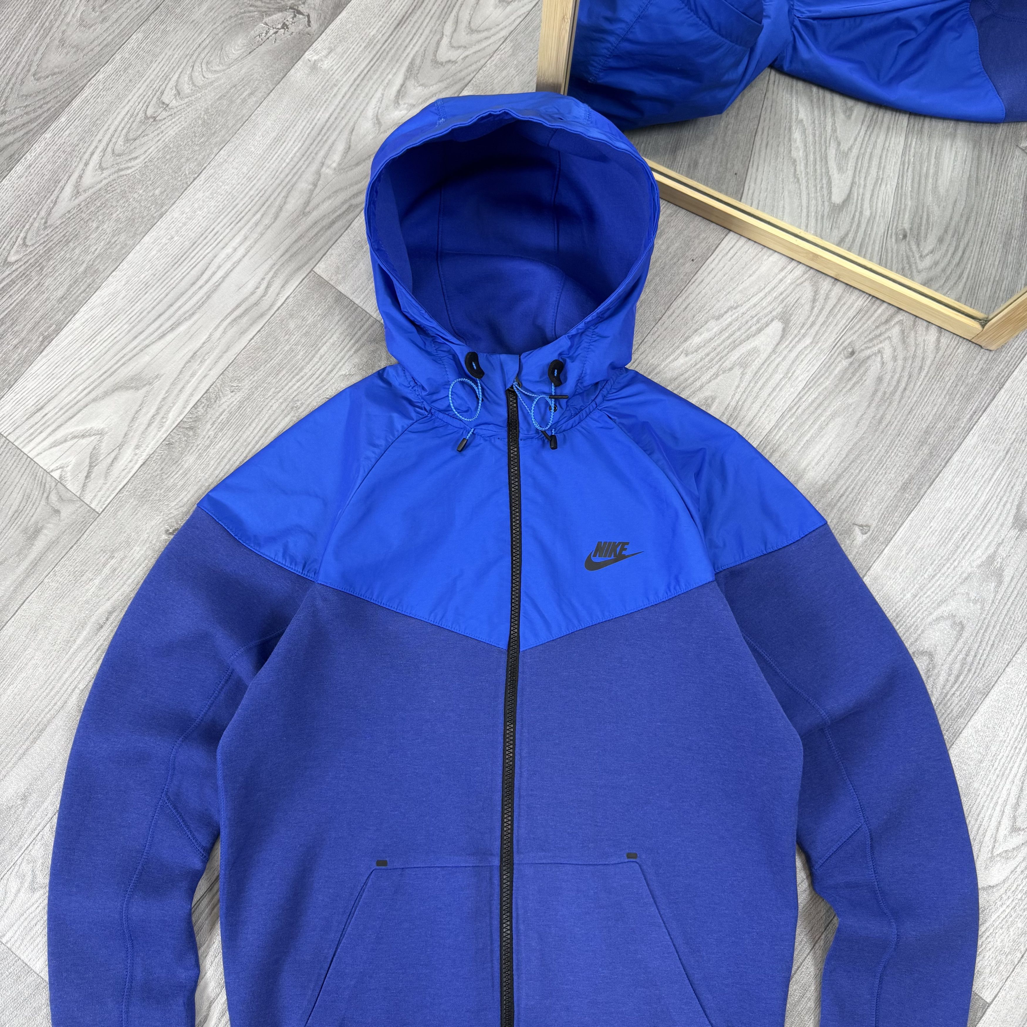 Nike Nike Tech Fleece Blue Zip Hoodie Hooded Track Jacket Size US S / EU 44-46 / 1 - 4 Thumbnail