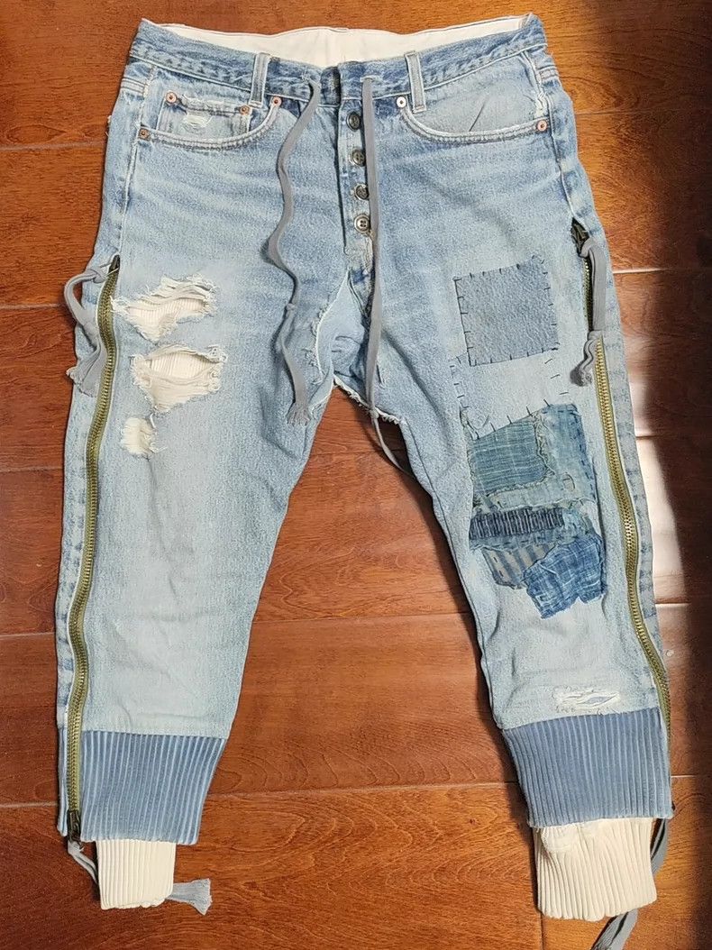 Greg Lauren GREG LAUREN size 1 Double jeans 2504-Nextarrow Size US 28 / EU 44 - 1 Thumbnail