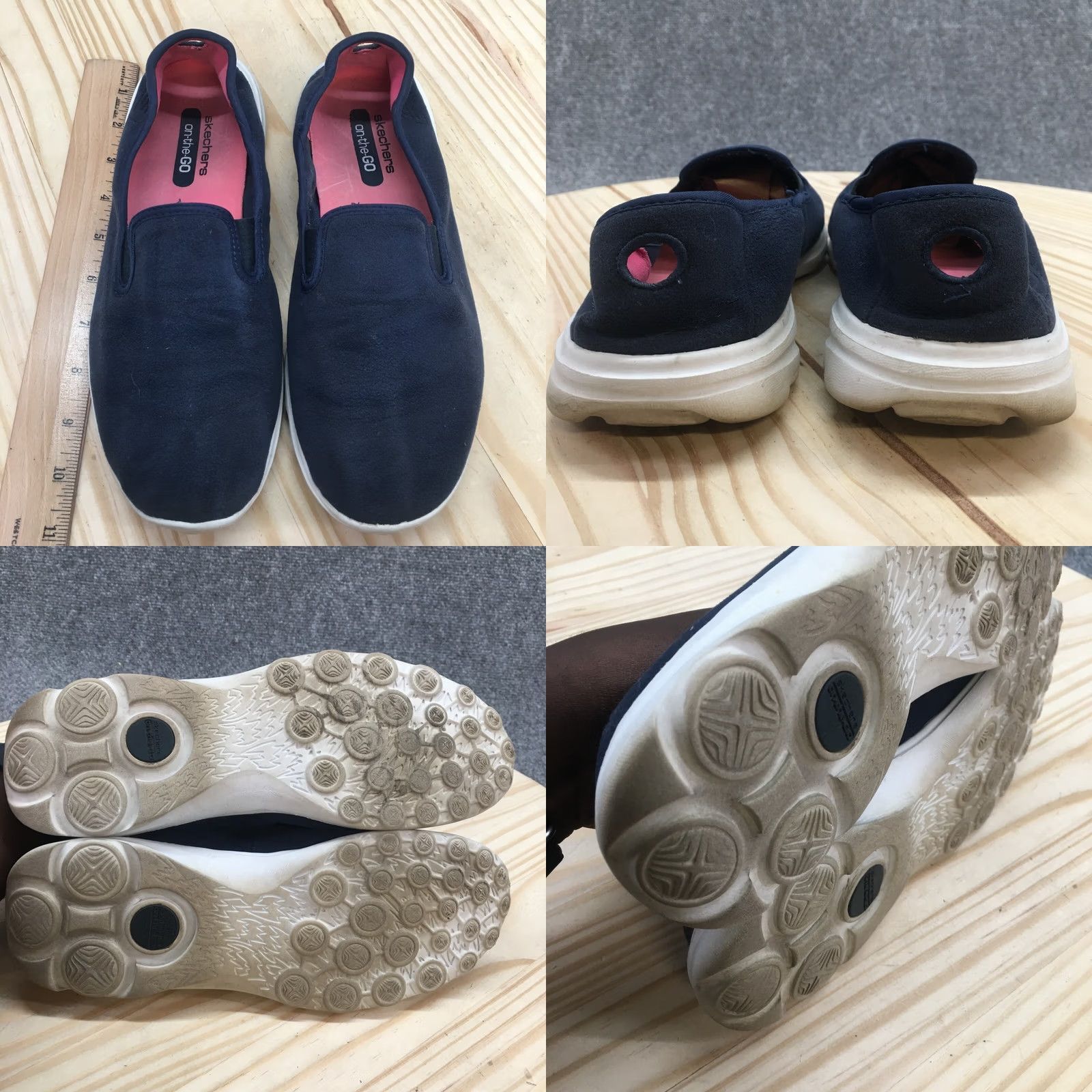 SKECHERS Skechers On The Go Loafer Womens 8 Blue Slip On Round Toe Casual Comfort Shoes Size US 8 / IT 38 - 8 Thumbnail