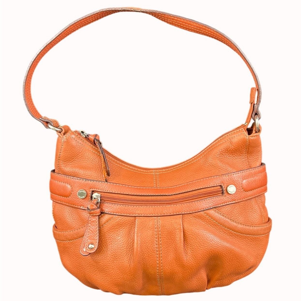 Other Tignanello Women's Orange Leather Purse/Shoulder Bag SKU 529 Size ONE SIZE - 1 Thumbnail