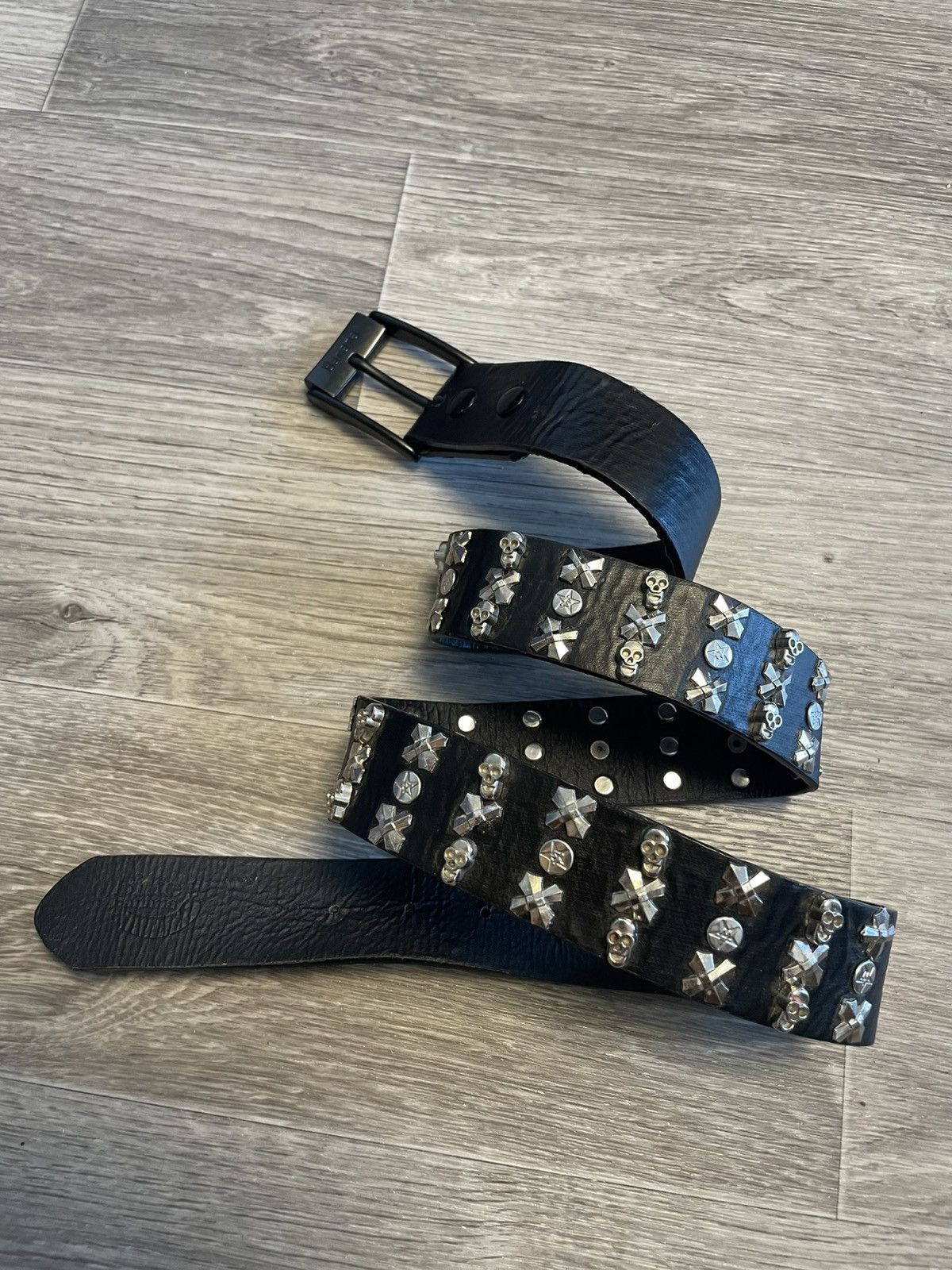 00s 5351 studded black leather belt Y2K Y2K Belts | Y2K Zone®