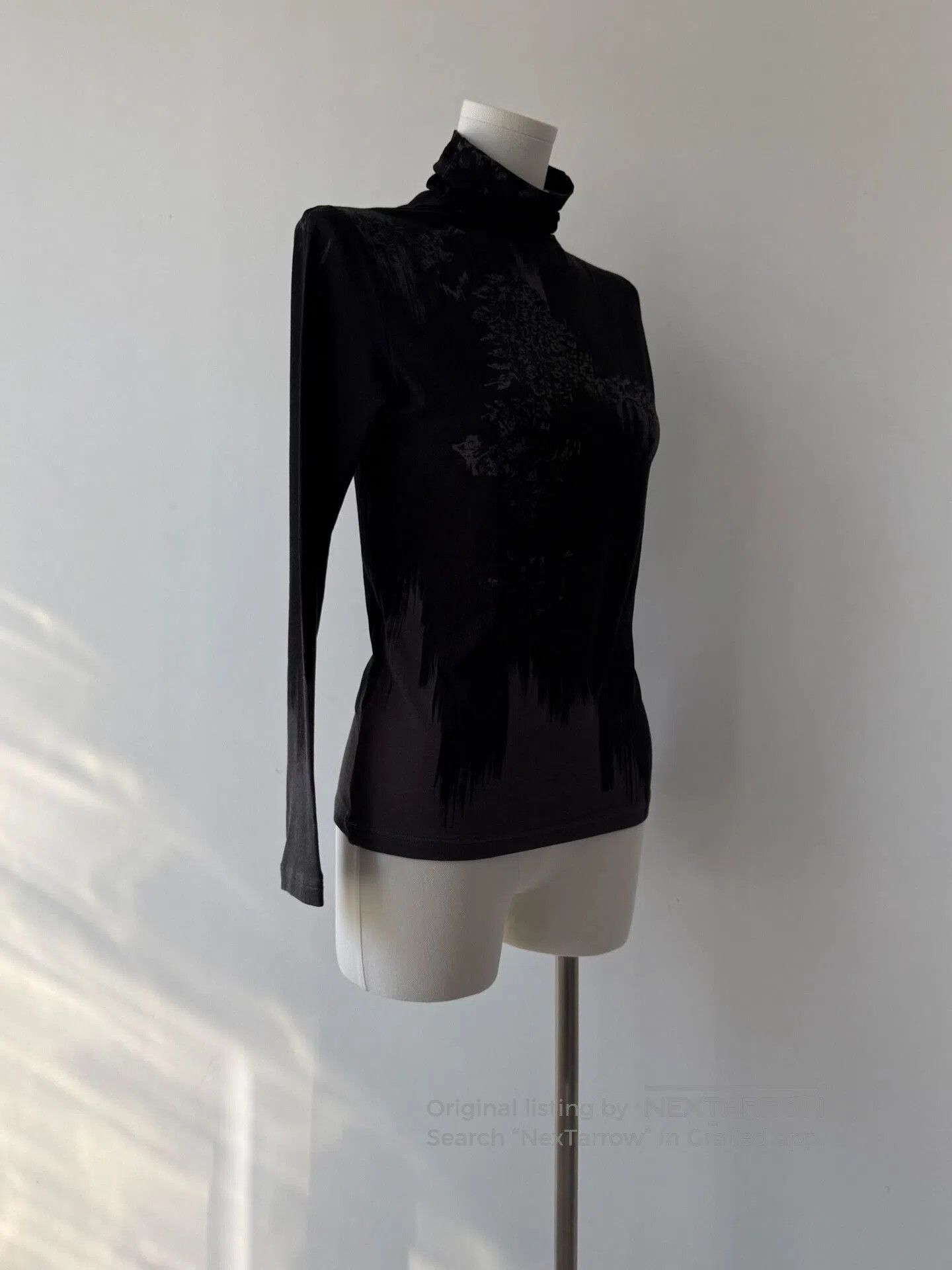 Y's black mock neck long sleeve top. Size M / US 6-8 / IT 42-44 - 6 Thumbnail