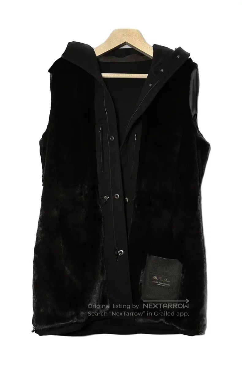 Loro Piana Loro Piana Vicuña Faux Fur Jacket, 100% Vicuña, Black Mink Size US M / EU 48-50 / 2 - 3 Thumbnail