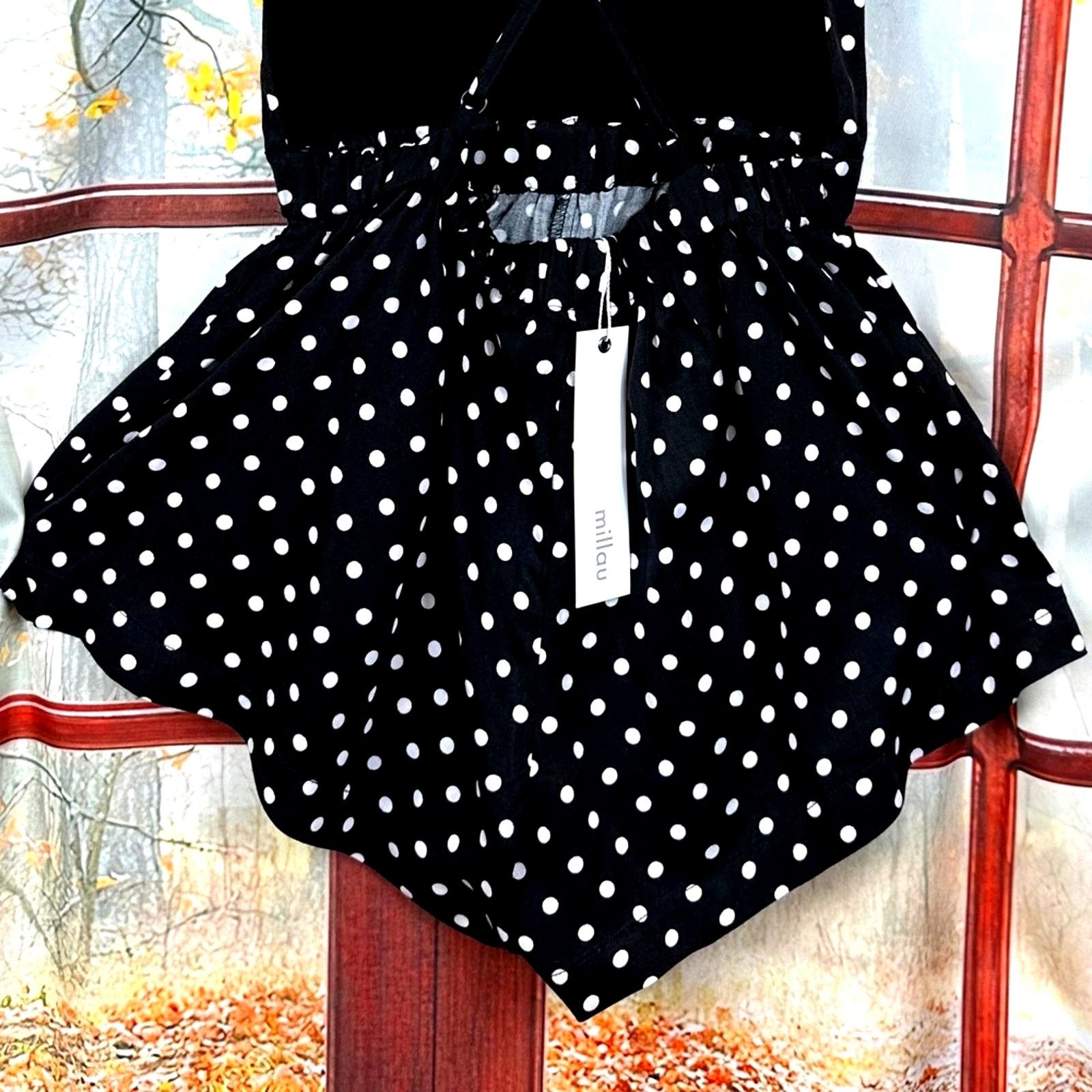 Other Open Back Millau Polka Dot Romper - Black/White - size S Size 27" / US 4 / IT 40 - 11 Thumbnail