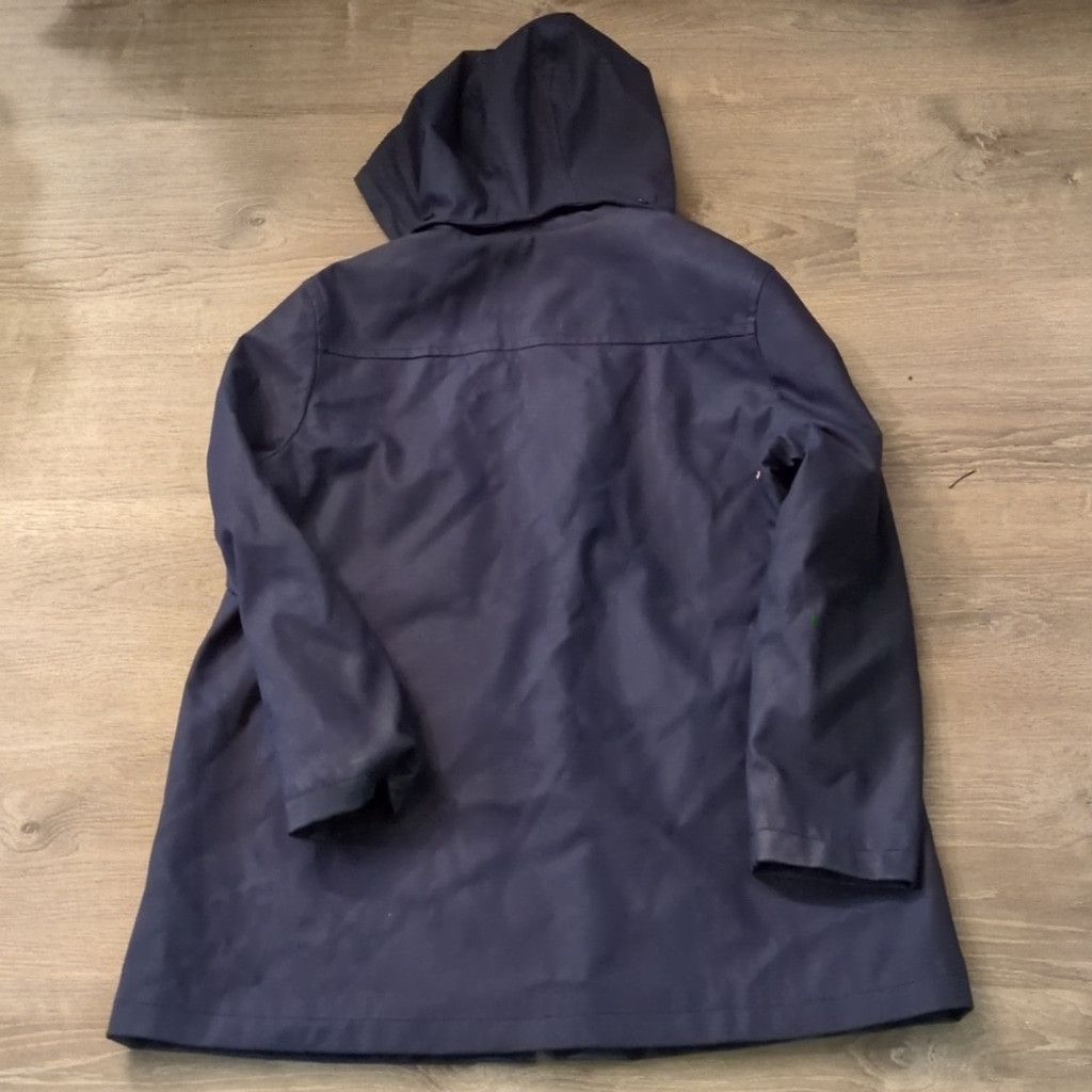 Kate Spade Kate Spade New York Navy Scalloped Rain/Trench Coat Sz Large Size L / US 10 / IT 46 - 6 Thumbnail