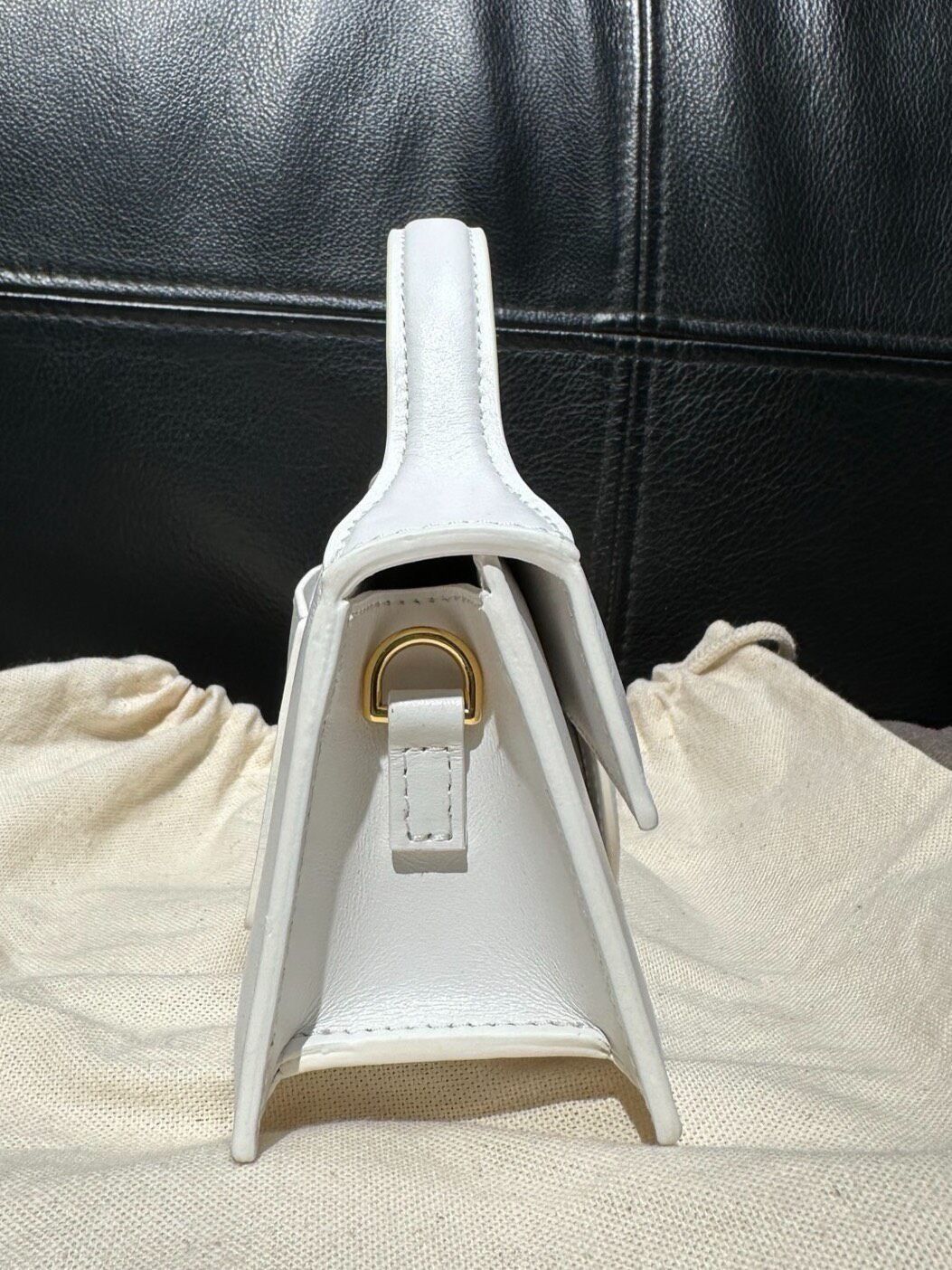 Jacquemus Jacquemus White Flap Square Crossbody Bag AAAA7 Size ONE SIZE - 3 Thumbnail