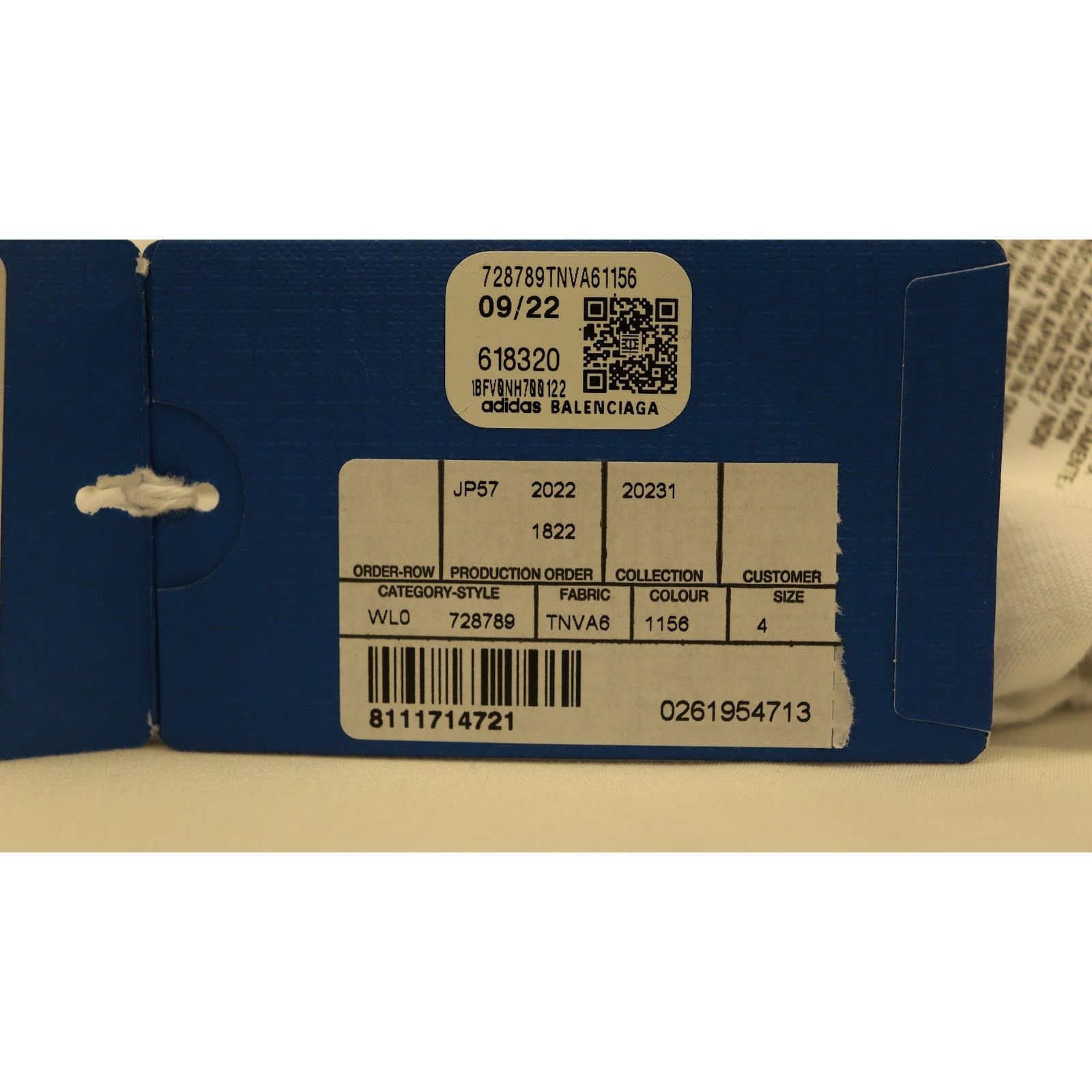 Adidas × Balenciaga o1rshd1 Long Sleeve T-Shirt in White Size US XL / EU 56 / 4 - 10 Thumbnail