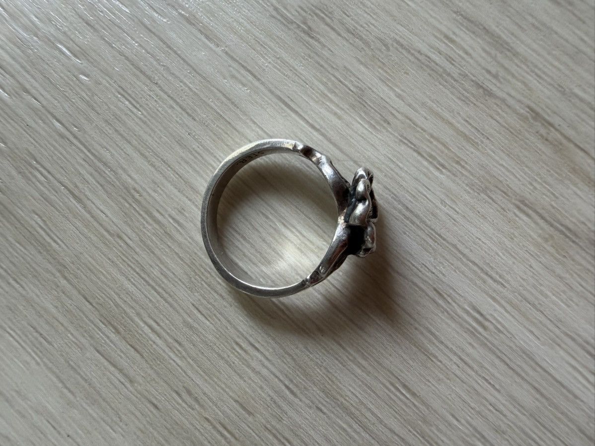 Vintage Vintage Sterling Silver Wildflower Ring Hearts Sz 7 *See Pic Size ONE SIZE - 6 Thumbnail