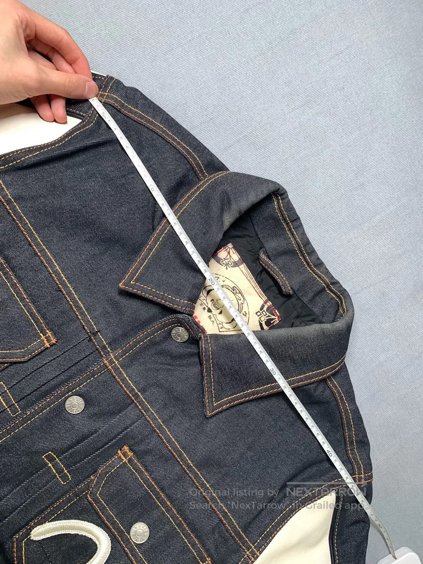 Evisu Evisu Denim Baseball Coach Jacket. Size US L / EU 52-54 / 3 - 7 Thumbnail