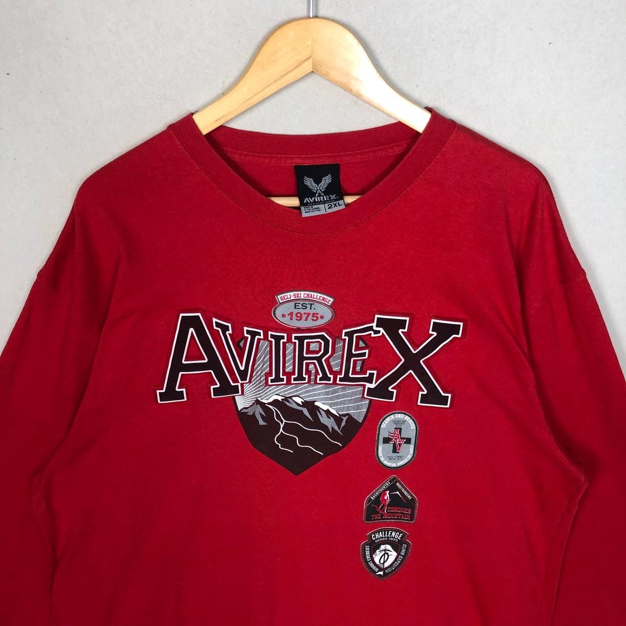 Avirex × Rap Tees Vintage Y2K Avirex Heli Ski Challenge Mountain Tshirt Size US XXL / EU 58 / 5 - 5 Thumbnail