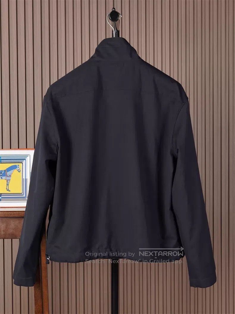 Hermes Hermes Cashmere/cotton stand collar jacket Size US M / EU 48-50 / 2 - 3 Thumbnail