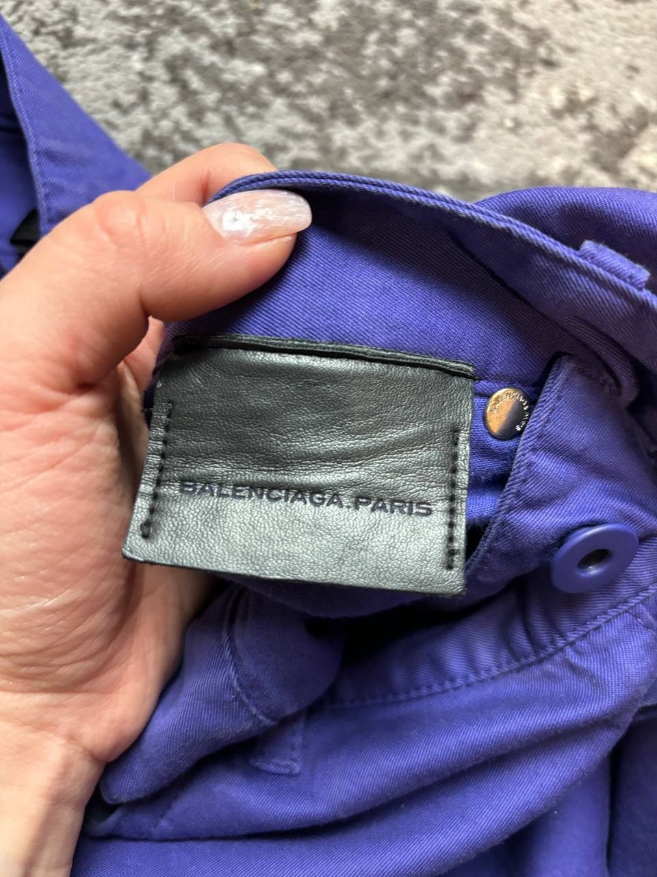 Balenciaga × Designer × Vintage Vintage Balenciaga Paris Sample Purple Campington Lether Tag Size US 33 - 3 Thumbnail