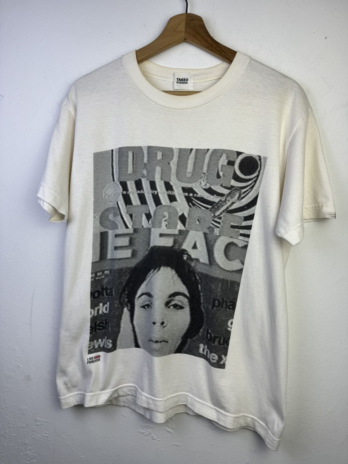 Takeo Kikuchi Vintage TAKEO KIKUCHI “ Drug Stare Man “ T SHIRT Size US L / EU 52-54 / 3 - 2 Thumbnail