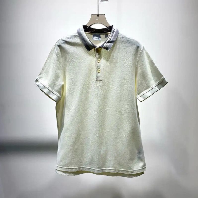 Burberry Burberry Men's Polo in Cream Cotton Size US L / EU 52-54 / 3 - 1 Thumbnail