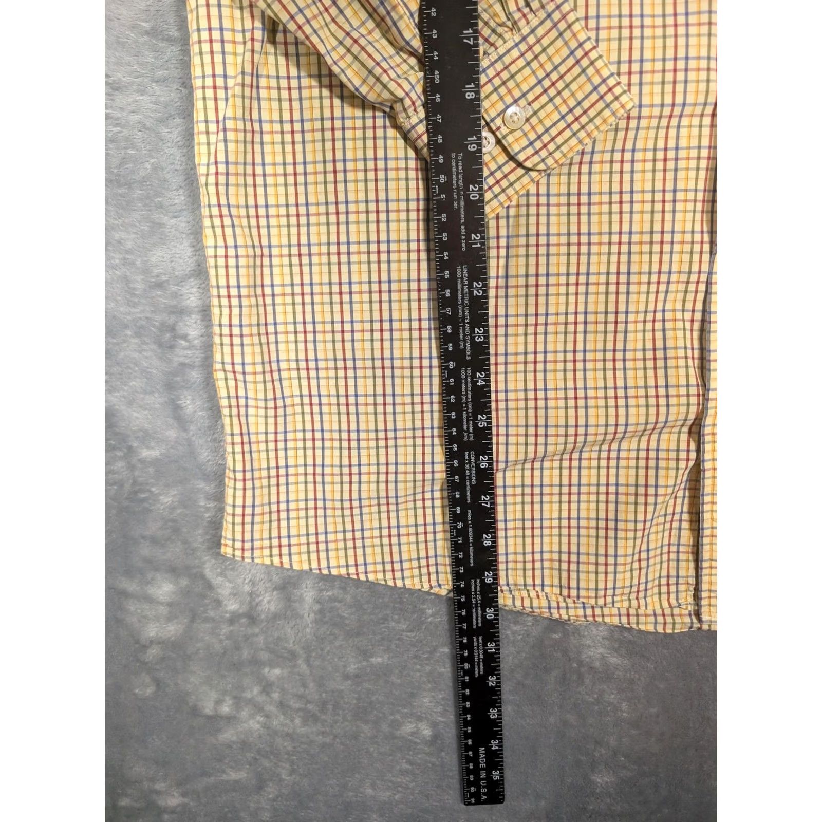 Vintage Gitman Bros Shirt Mens Large Yellow Plaid Button-Down Long Sleeve Made USA Size US L / EU 52-54 / 3 - 2 Thumbnail