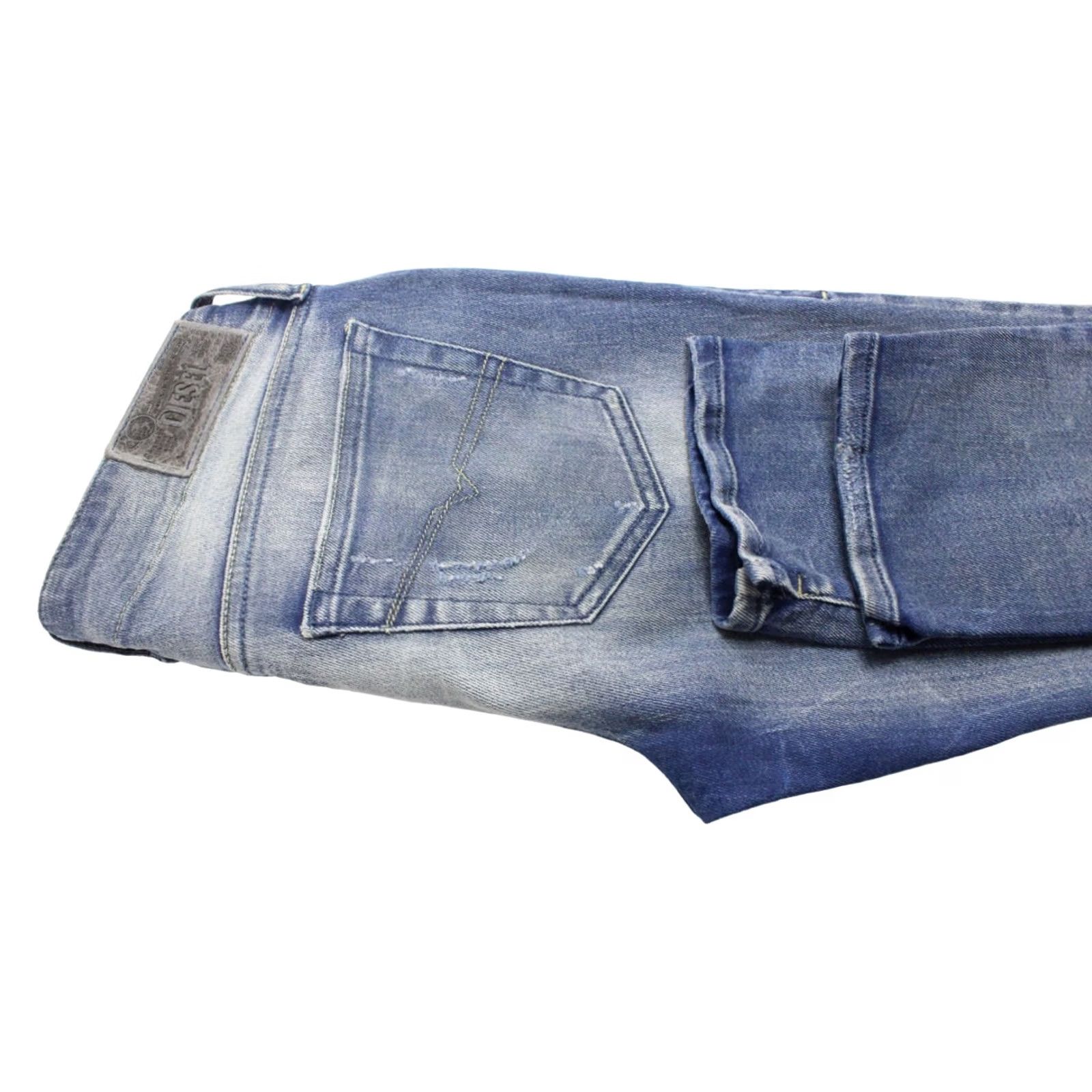 Diesel DIESEL Jeans Women's Grupee Super Slim-Skinny Low Waist 0808G Stretch Blue W27/L32 Size 27" / US 4 / IT 40 - 5 Thumbnail