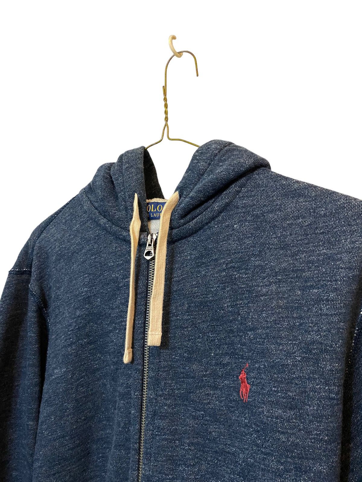 Polo Ralph Lauren Polo Ralph Lauren Denim Blue Zip Up Fleece Hoodie Size US M / EU 48-50 / 2 - 3 Thumbnail
