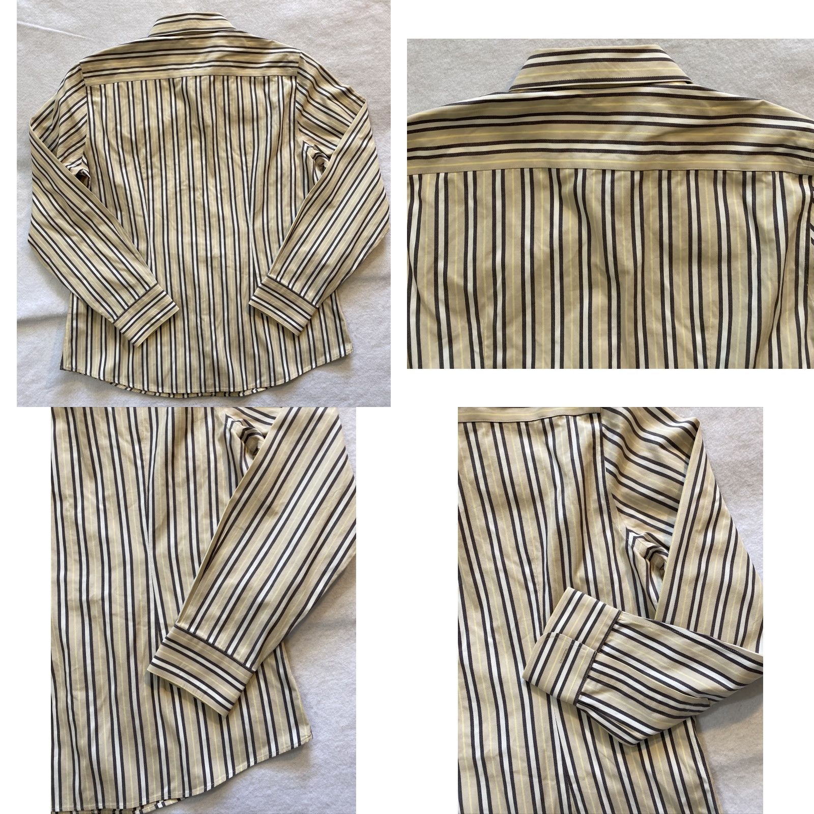 Lands' End Lands’ End Button-Up Shirt Women’s 10 Cotton Mauve Striped / 15-33 Regular Size Mauve Stripped Women Men’s? Wait. Size L / US 10 / IT 46 - 8 Thumbnail