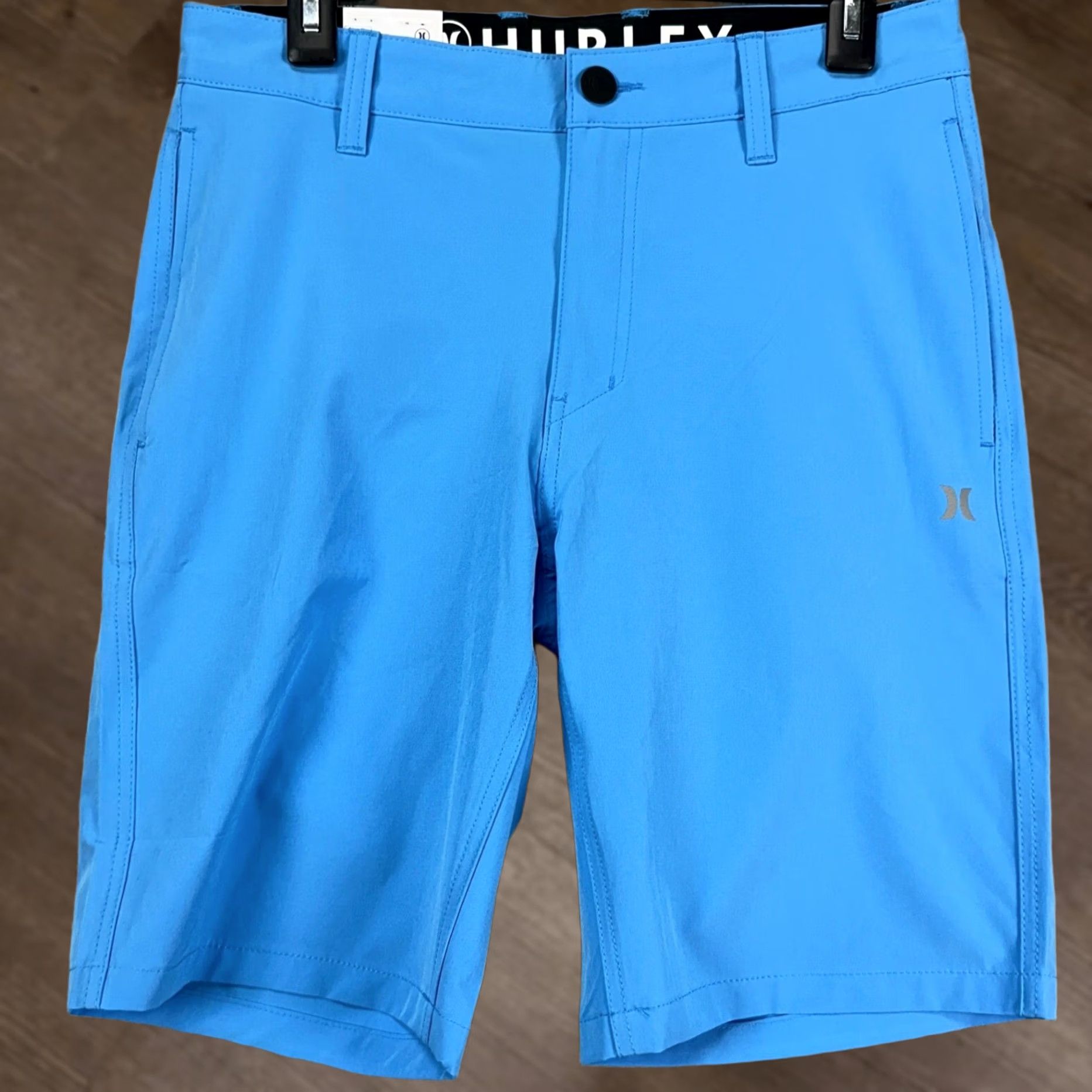 Hurley Hurley Mens All Day Hybrid Shorts 30 Blue Chino Stretch Flat Front Outdoor NEW Size US 30 / EU 46 - 1 Thumbnail