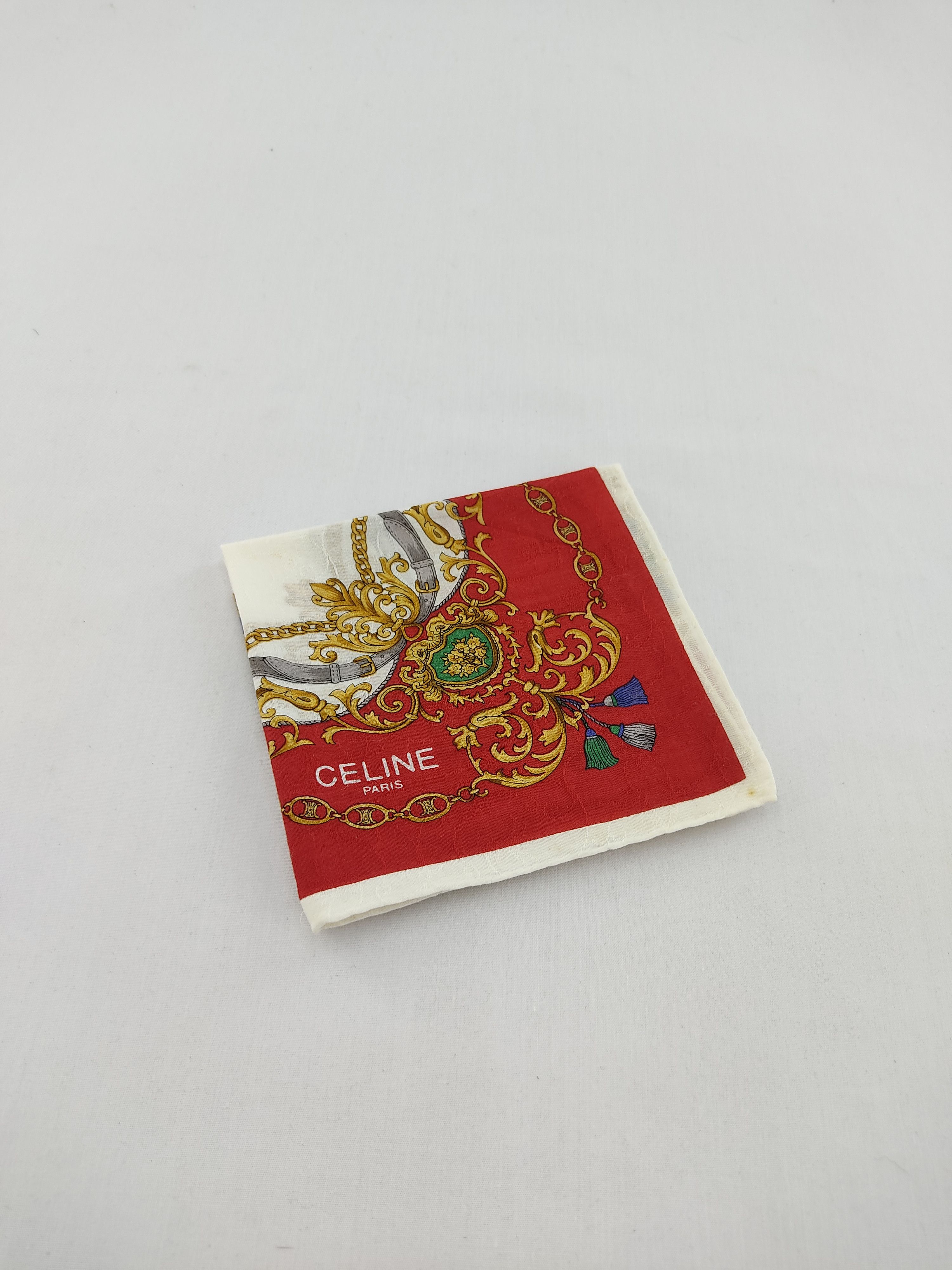 Celine × Vintage Vintage Celine Handkerchief / Neckwear / Bandana Size ONE SIZE - 2 Thumbnail