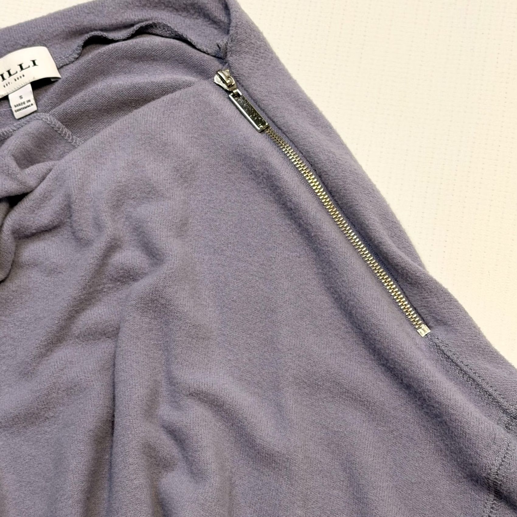 Vintage Gilli Sweater Womens Small Purple Boat Neck Dolman Sleeve Zipper Knit Pullover Size S / US 4 / IT 40 - 6 Thumbnail
