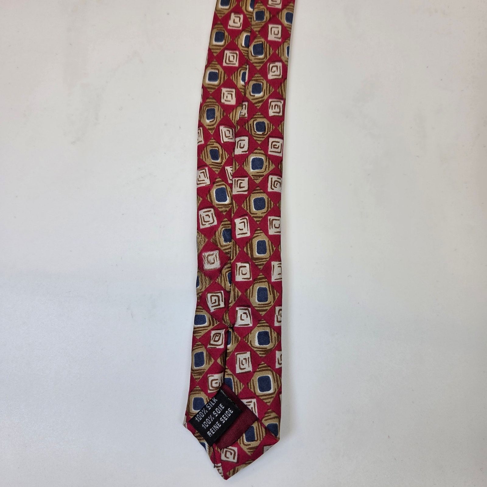 Vintage Vintage Alta Moda Cervino Silk Geometric Tie Size ONE SIZE - 7 Thumbnail