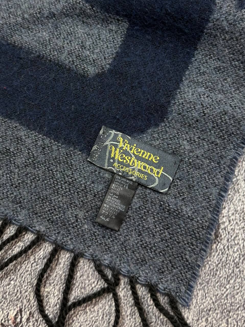 Vivienne Westwood Rare Vivienne Westwood Big Logo Wool Scarf Size ONE SIZE - 5 Thumbnail