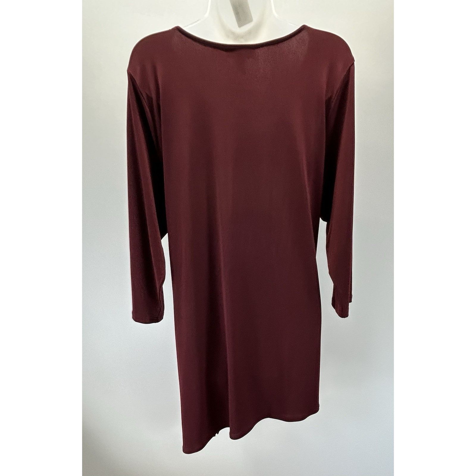 Alfani ALFANI SZ 2X Burgundy Off Shoulder Sheath Midi Dress Size XXL / US 16-18 / IT 52-54 - 4 Thumbnail