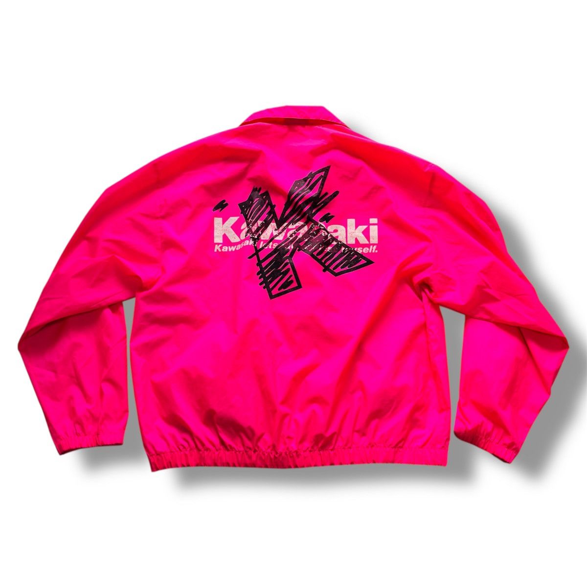 Japanese Brand × Vintage Vintage 80s Kawasaki Light Jacket Windbreaker Size US L / EU 52-54 / 3 - 16 Thumbnail