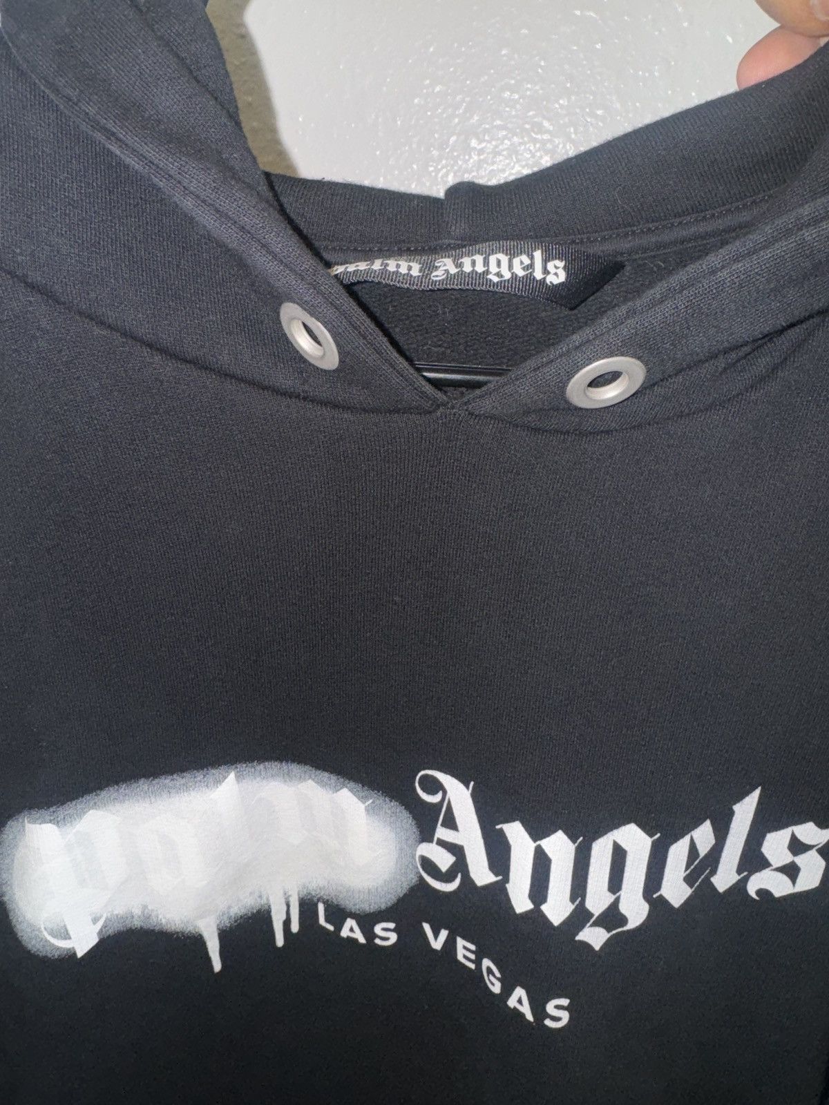 Palm Angels Palm Angels Las Vegas Sprayed Hoodie Black/White Large Size US L / EU 52-54 / 3 - 10 Thumbnail