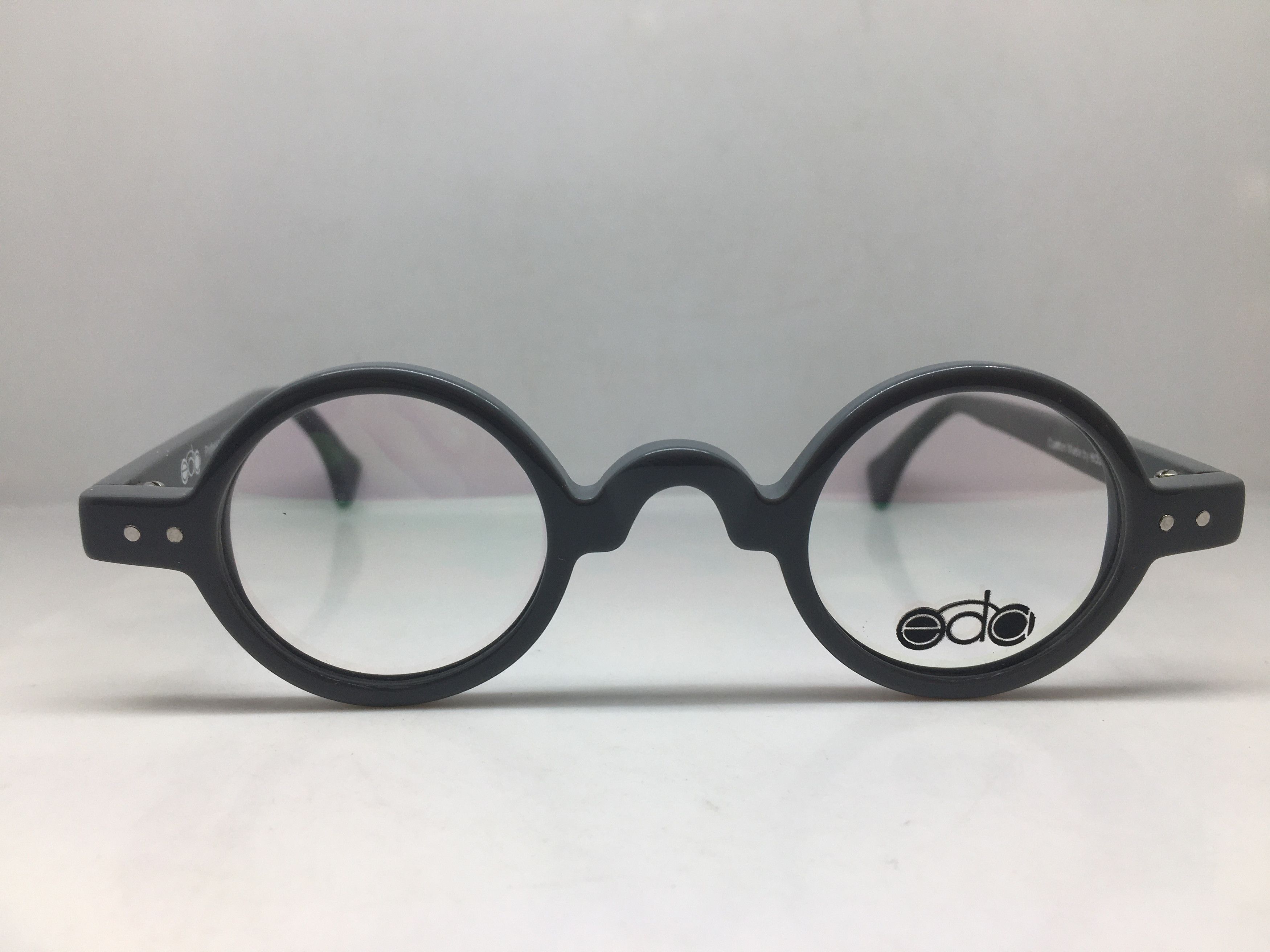 EYECRAFT 3012B Grey Ivy League Round Eyeglasses Frame