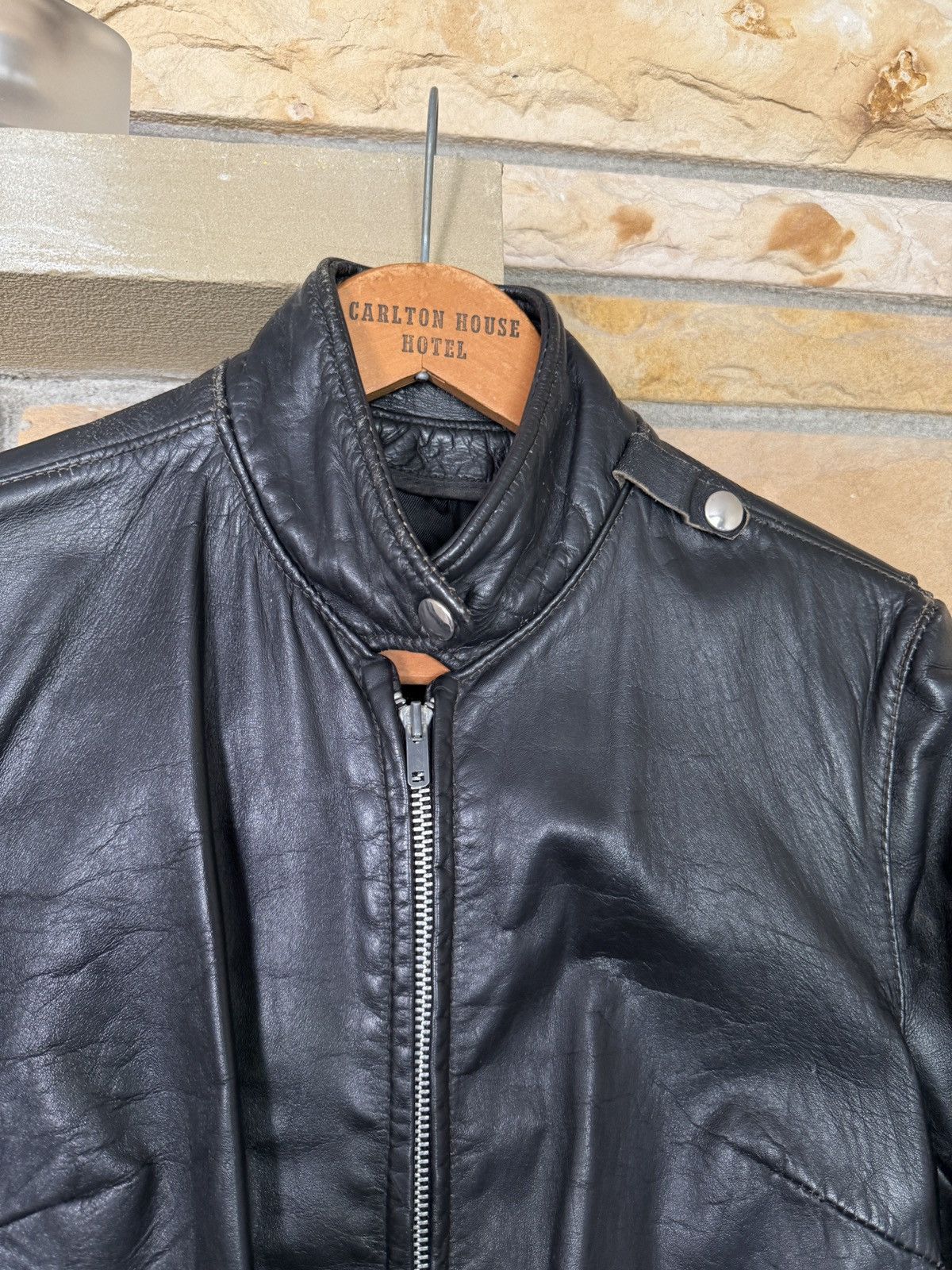 Vintage Vintage 60s Brooks Leather Motorcycle Jacket Size US XS / EU 42 / 0 - 4 Thumbnail