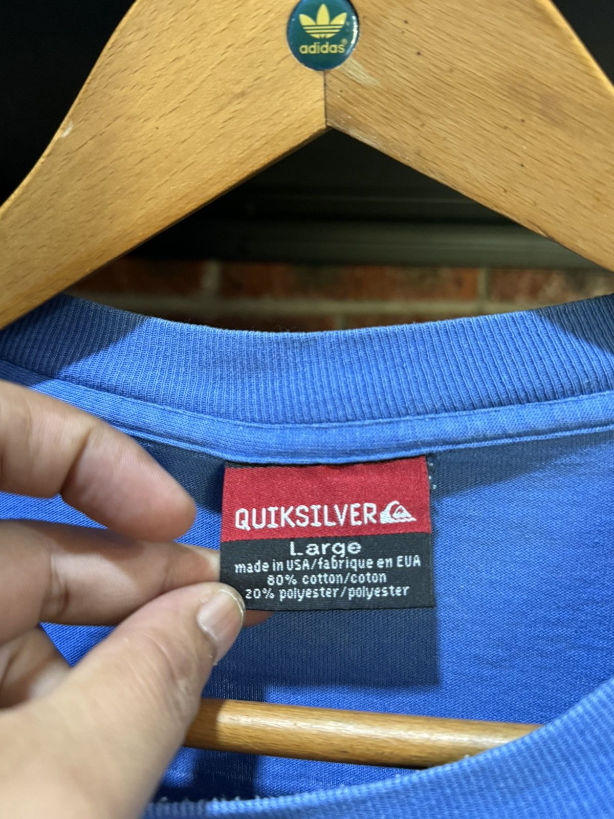 Quiksilver Vintage 90s Quiksilver Boardriding Company Surf Faded Tee Size US L / EU 52-54 / 3 - 7 Thumbnail