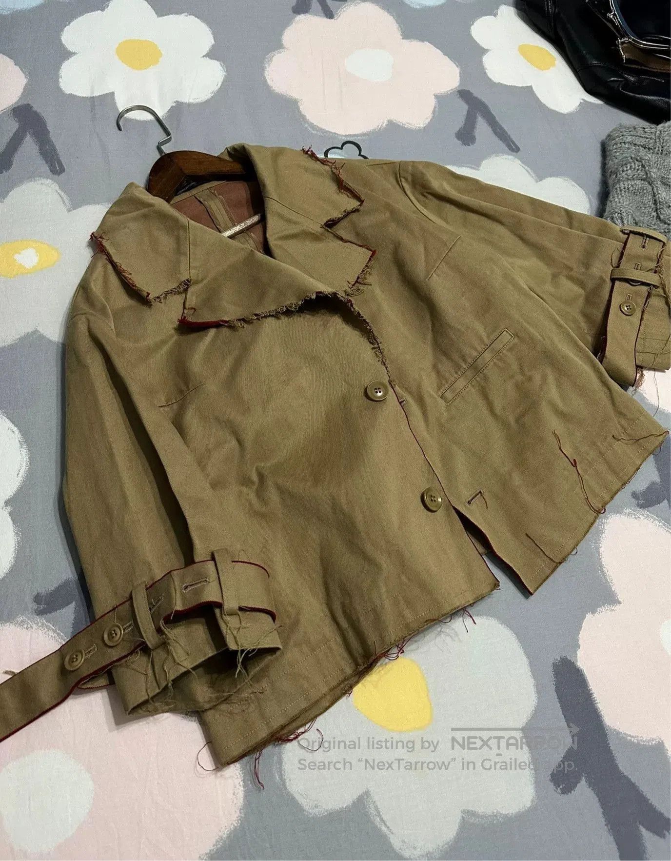 Other Y's Yohji Yamamoto Short Trench Coat. Size M / US 6-8 / IT 42-44 - 2 Thumbnail
